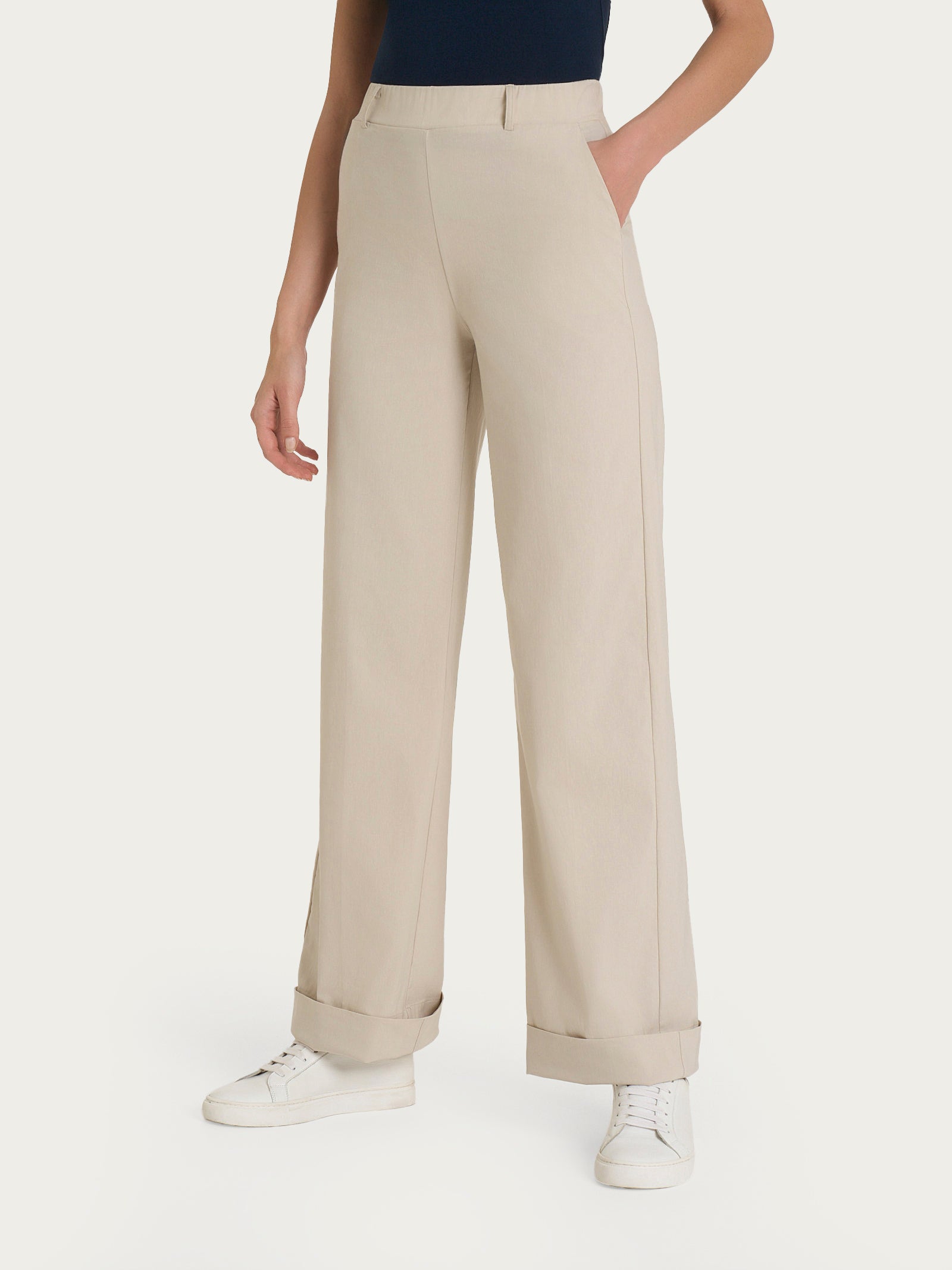 Ragno Super Fresh pantalone ampio Champignon tasche