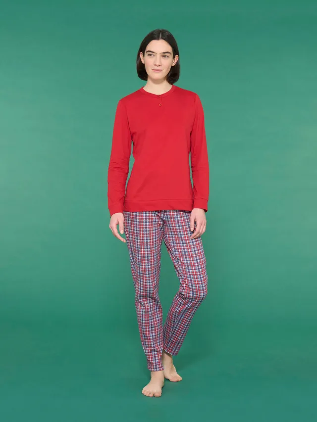 Ragno Sweet Emotion pigiama serafino Fant. Salsa interlock cotone