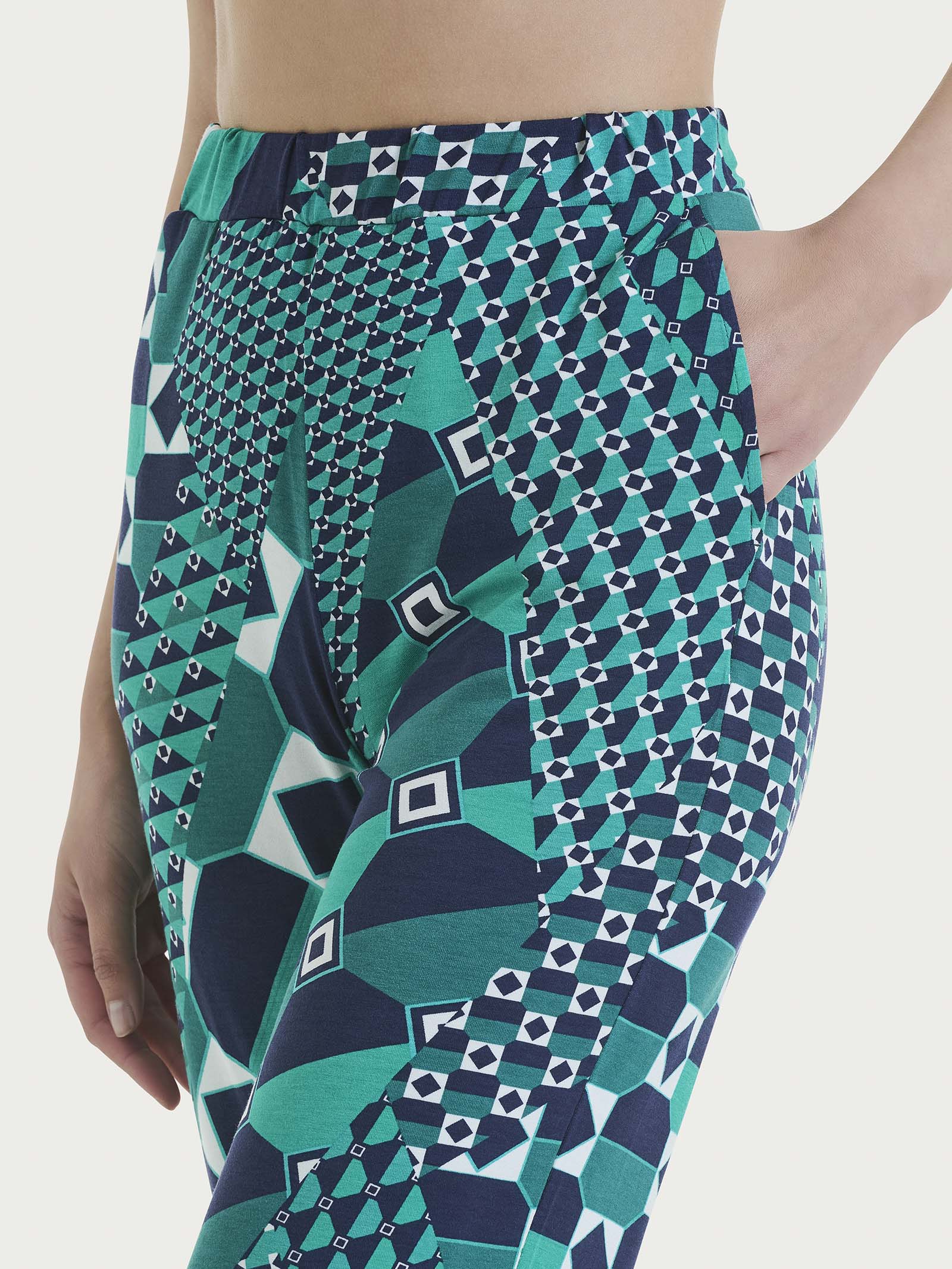 Ragno Viscosa Summer Wide Leg pantalone viscosa Bayou