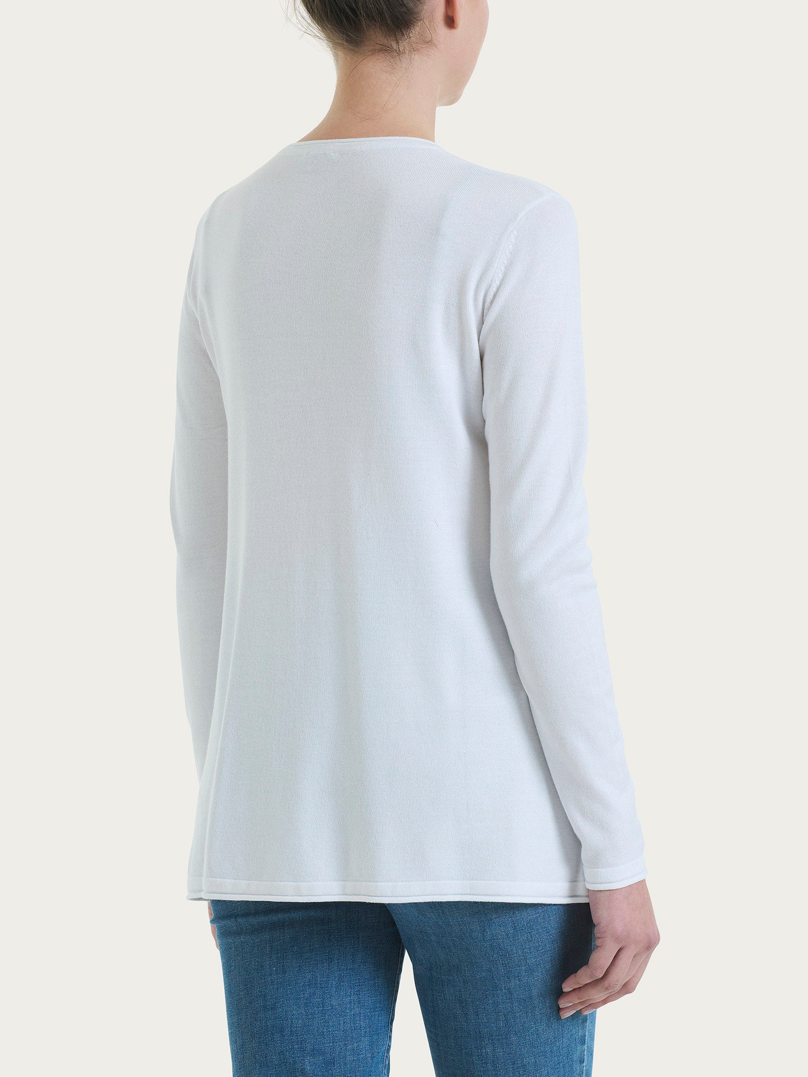 Ragno Summertime Cardigan Aperto con Bottoni Bianco