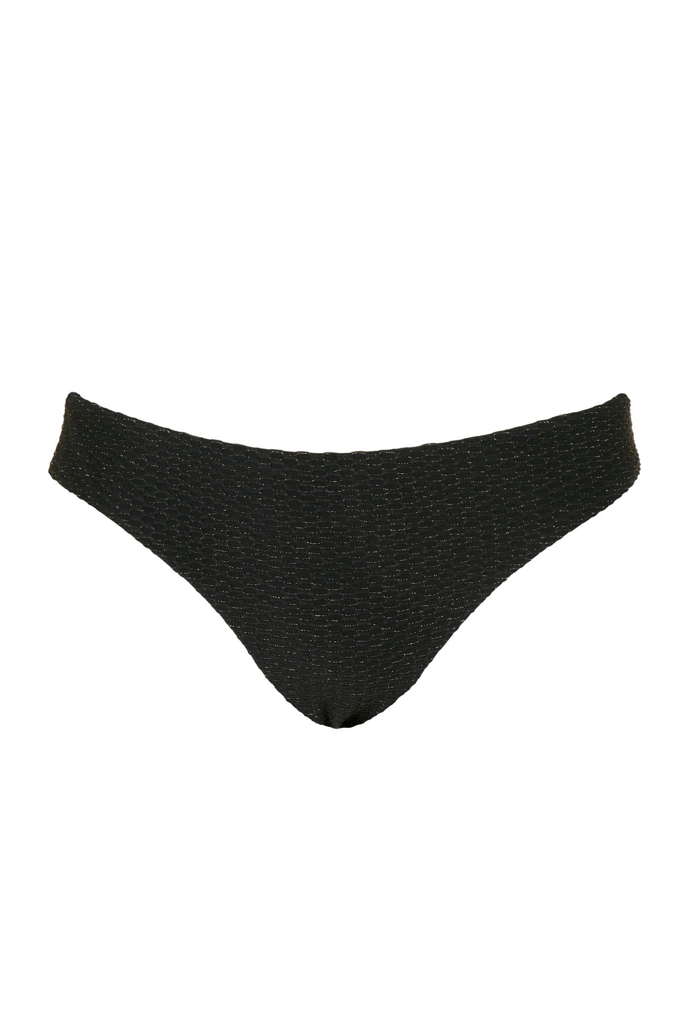 Goldenpoint Lamè slip bikini basso tinta unita lurex