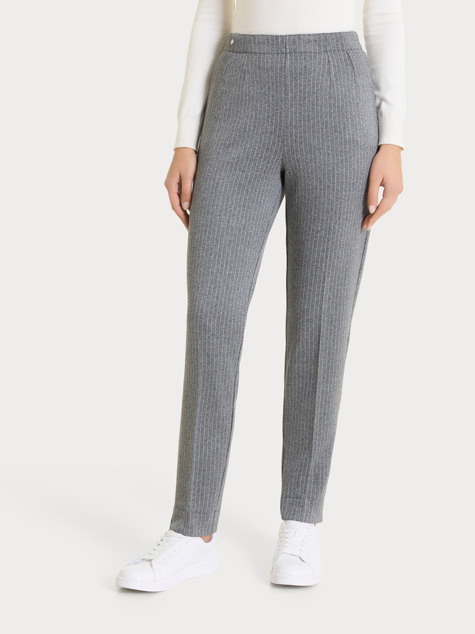 Ragno Eco Jacquard Pantalone Sigaretta Ardesia Mel skinny