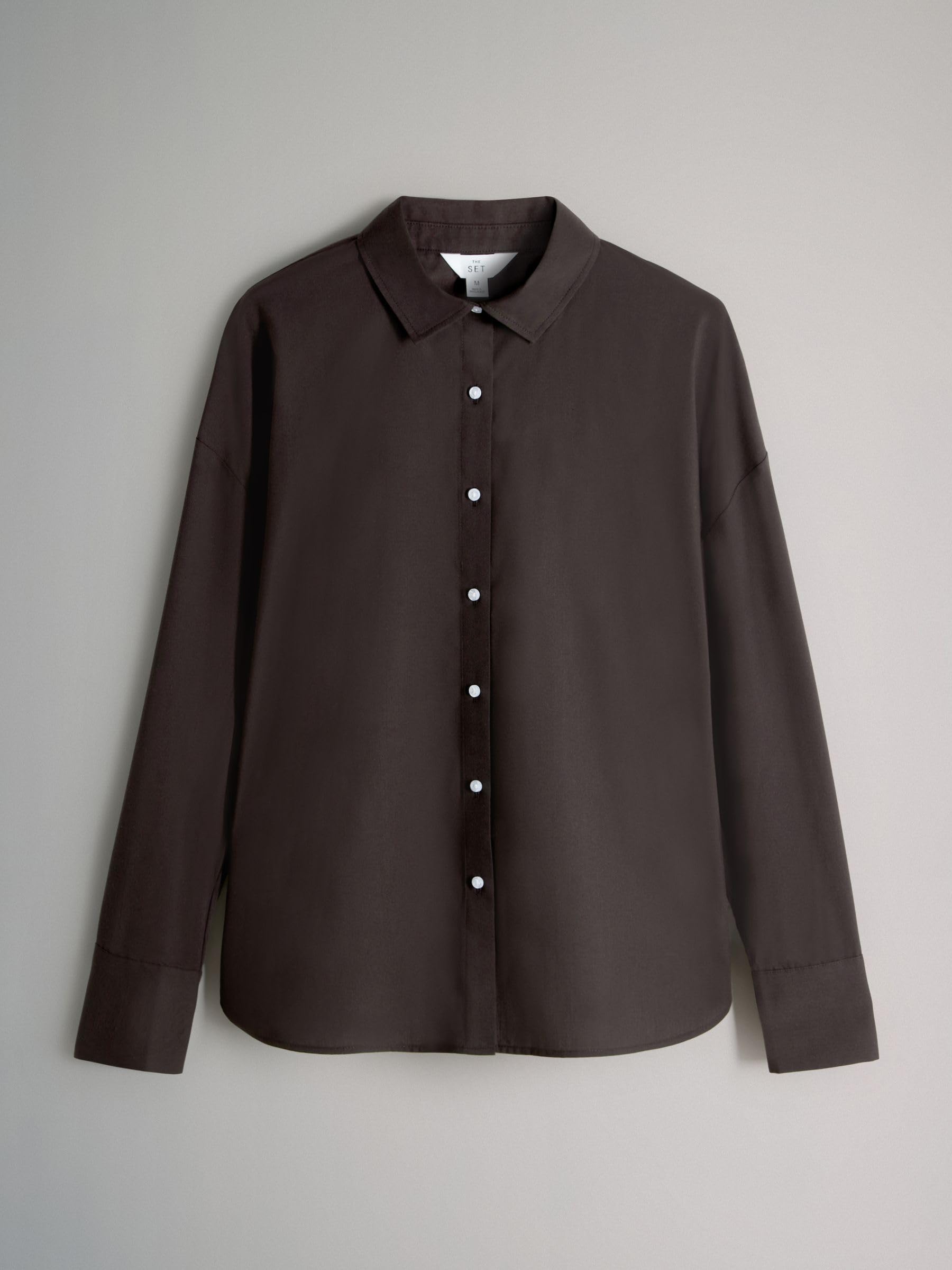 Geo Next The Set camicia popeline cotone 3 pezzi marrone taglia XL