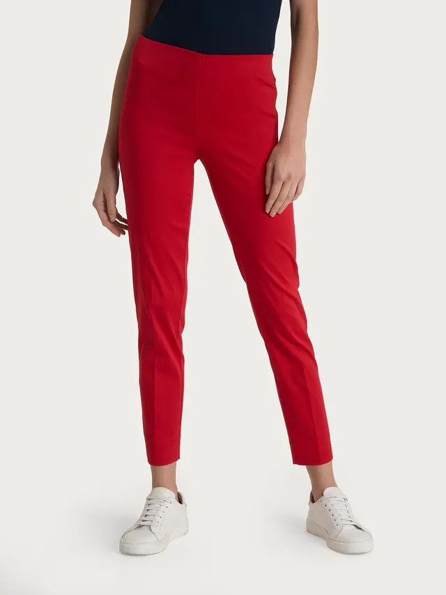 Ragno Satin Power pinocchietto spacco pantalone donna salsa skinny