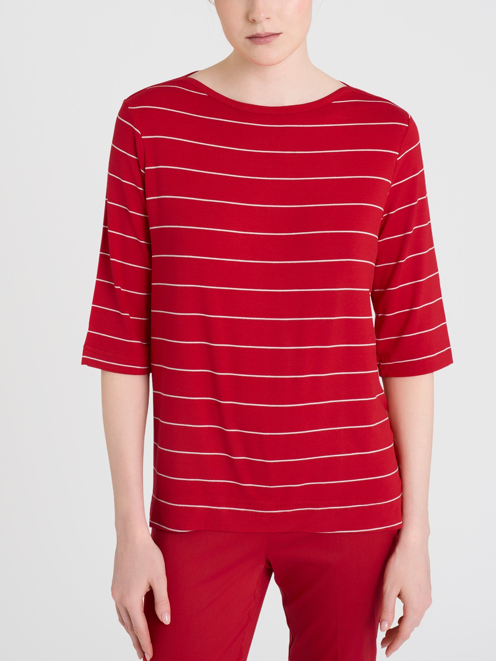 Ragno Viscosa Summer maglietta donna salsa riga 3/4