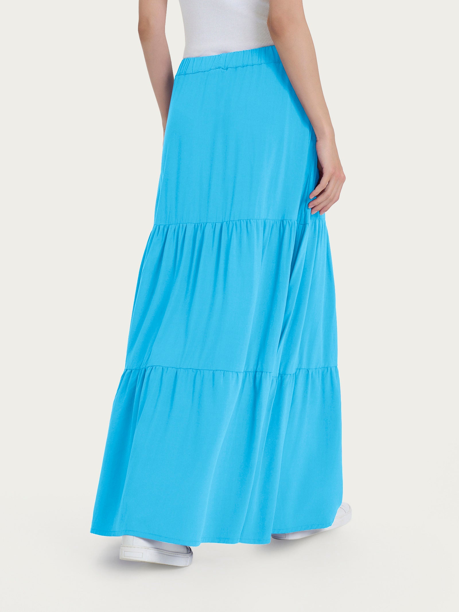 Ragno EcoSeta Gonna Lunga Azure Blue Viscosa