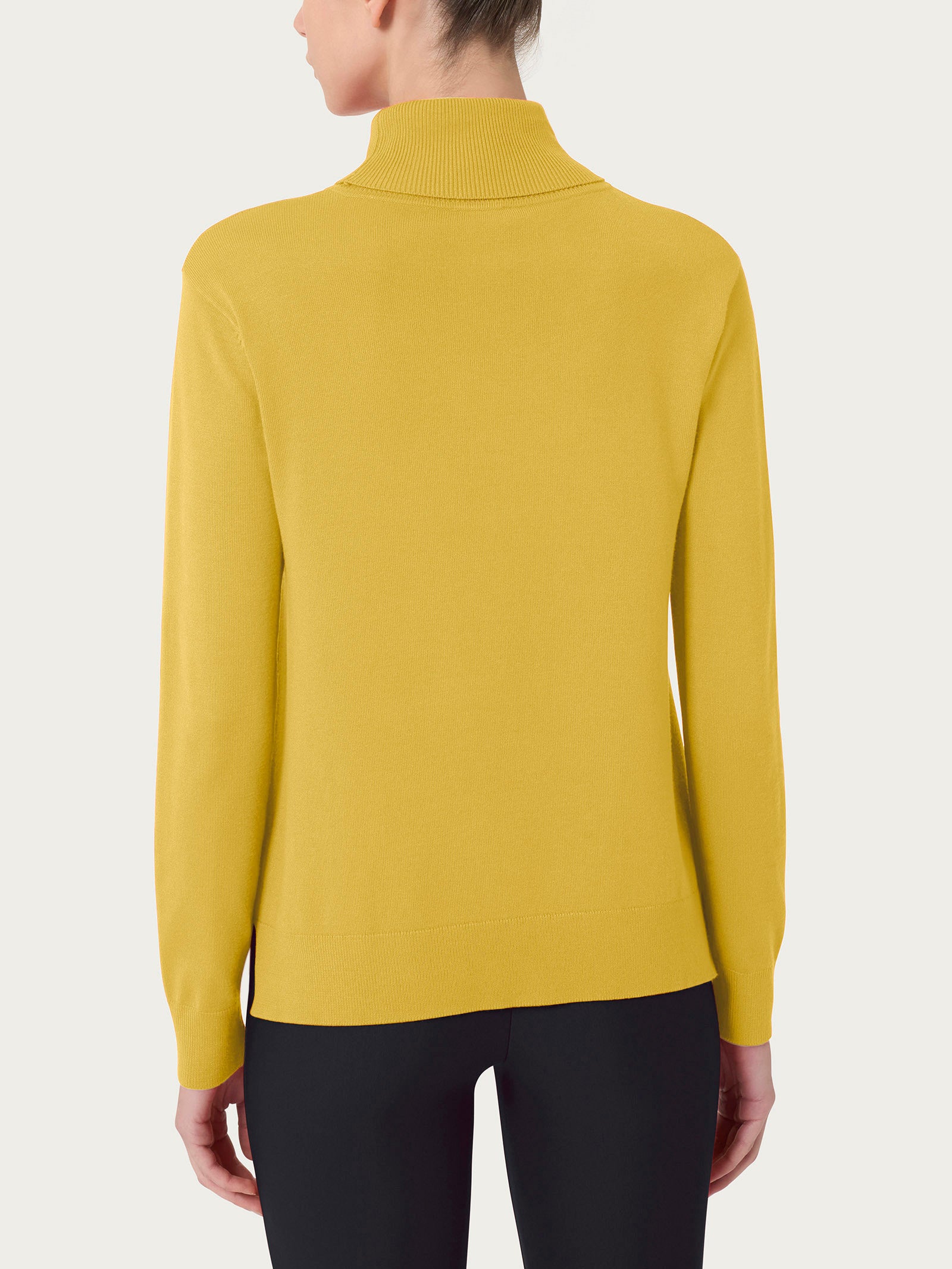 Ragno Four Seasons Dolcevita Maglia Giallo Oil Yellow Misto Viscosa