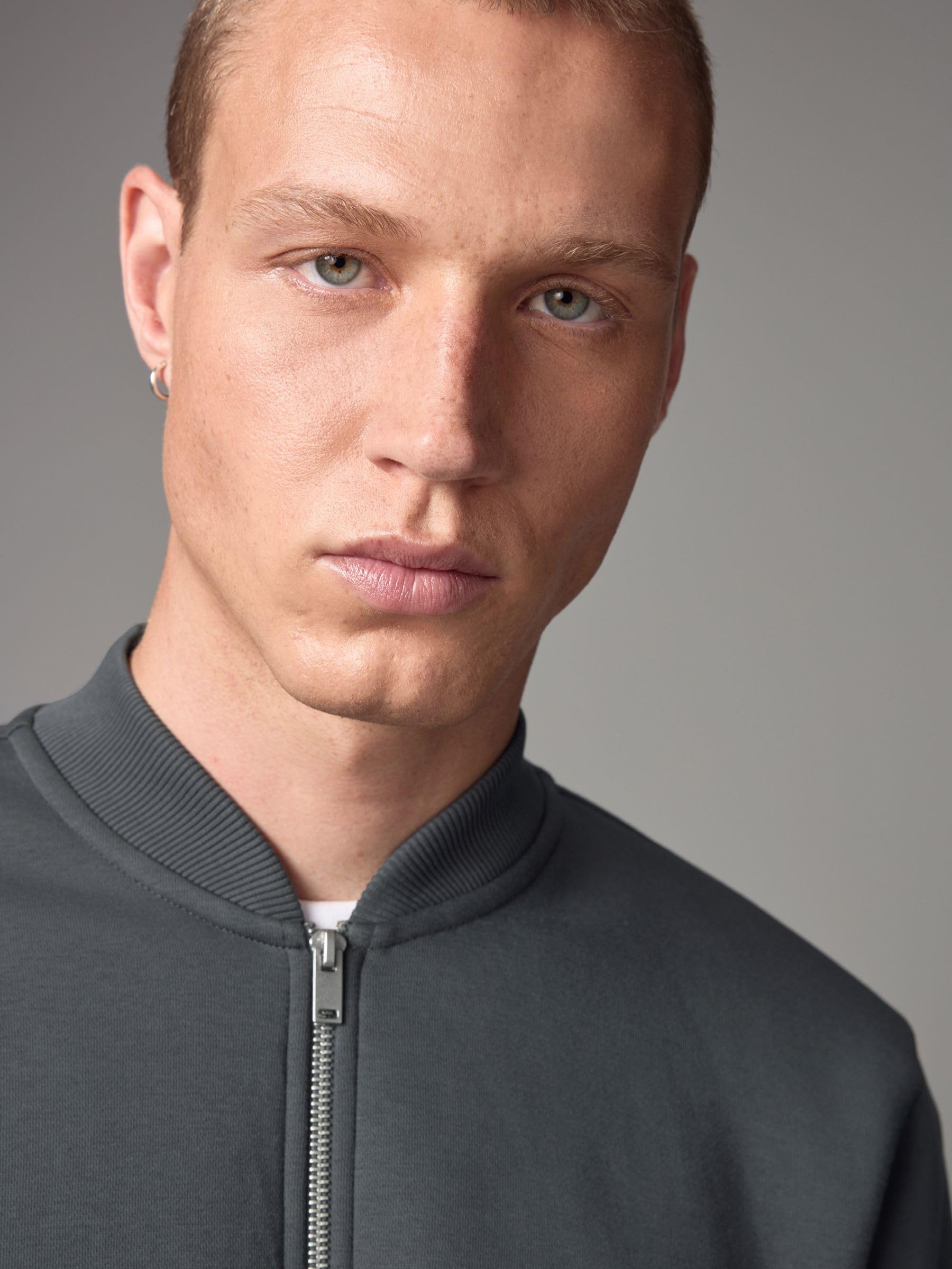 Next Bomber bomber uomo jersey slate grey L