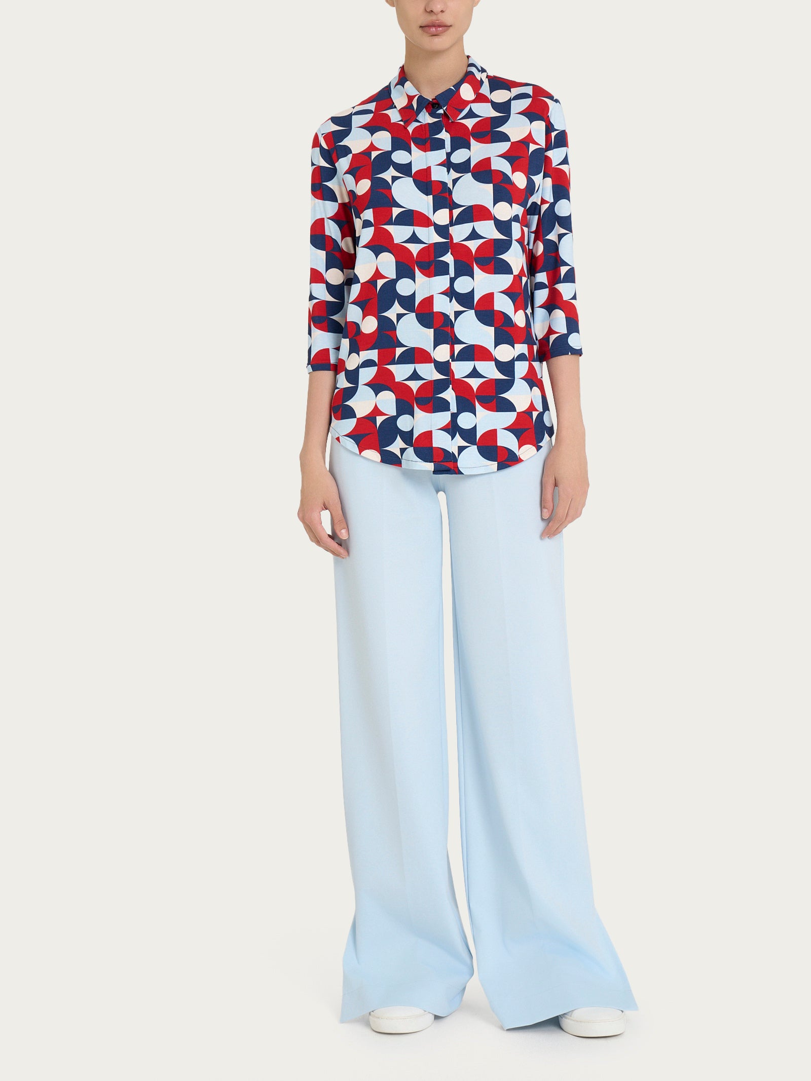 Ragno Viscosa Summer camicia Skyway manica 3/4