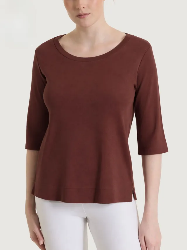Ragno Eco Cotton maglietta manica 3/4 chocolate fondant cotone