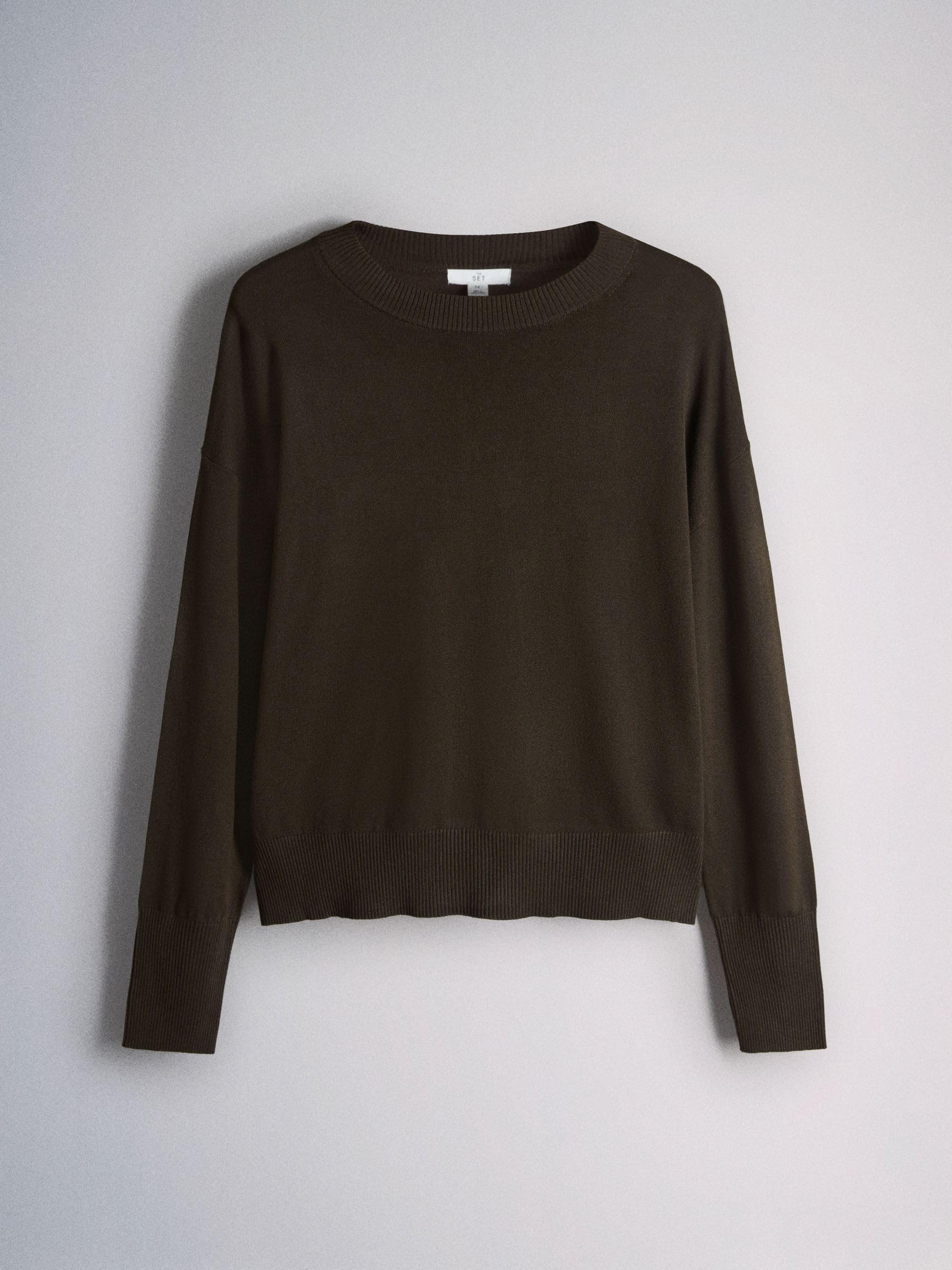 NEXT THE SET Girocollo Sottili Maglia Donna 3 Pezzi Morbida