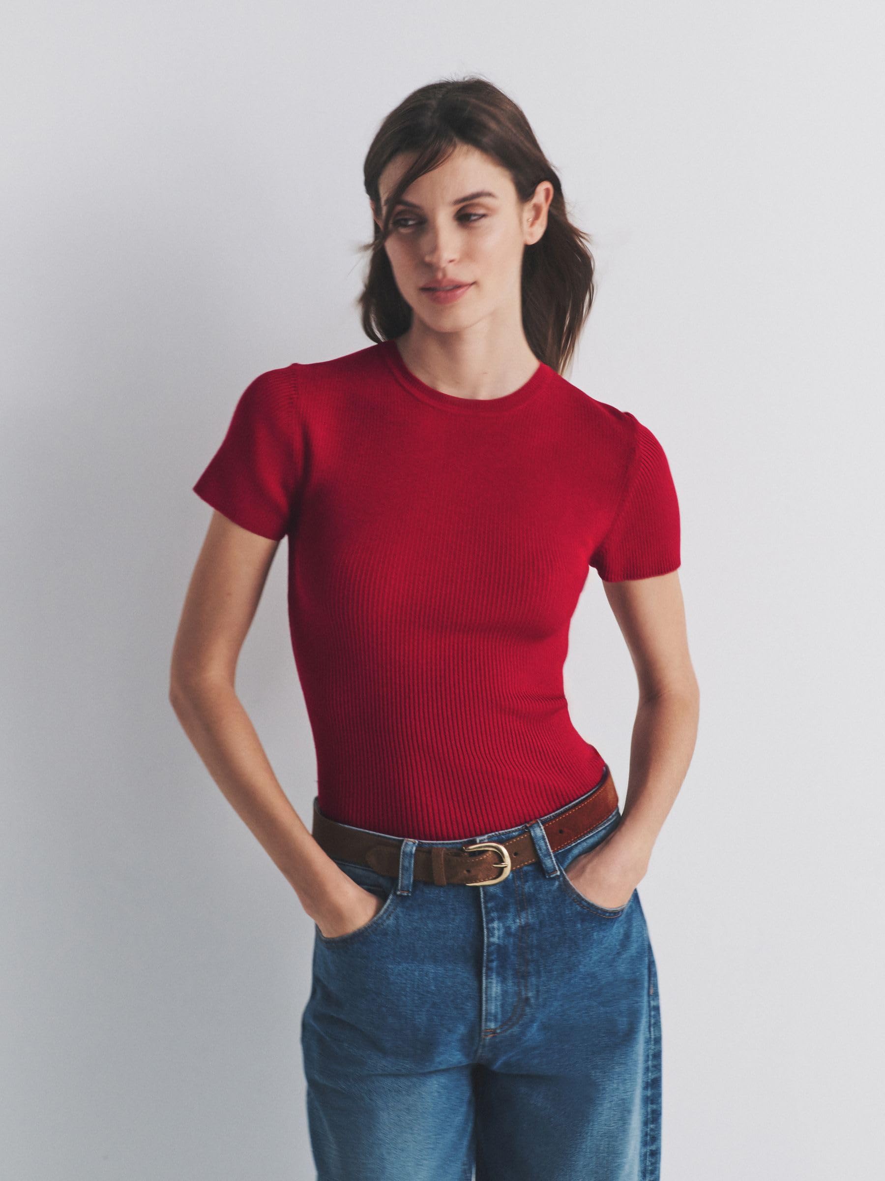 Geo Next The Set T-Shirt Donna Confezione da 3 Maglia a Coste
