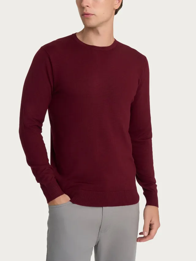 Ragno Four Seasons girocollo pullover uomo zinfandel viscosa