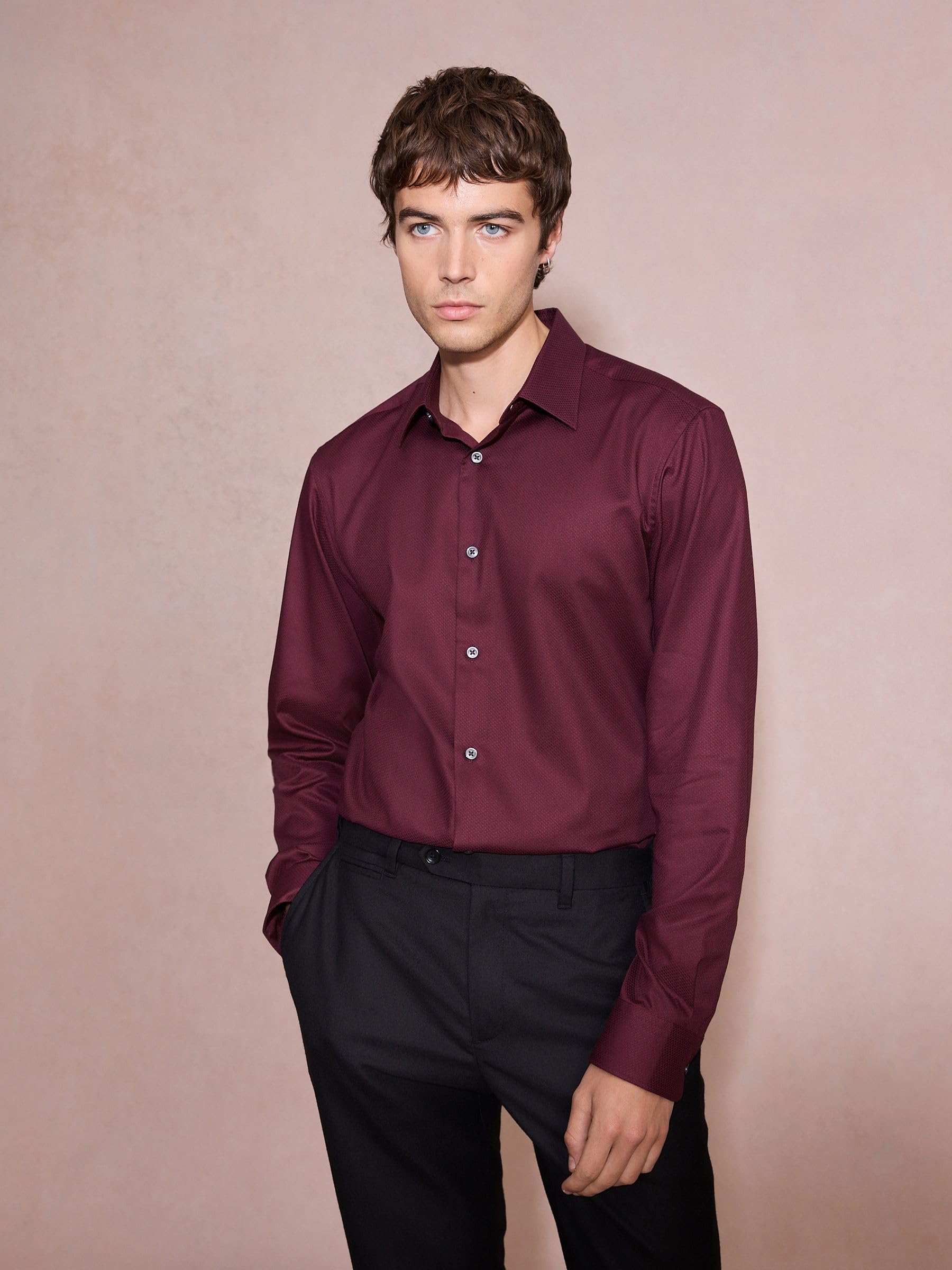 Next Camicia Elegante Uomo Slim Misto Cotone