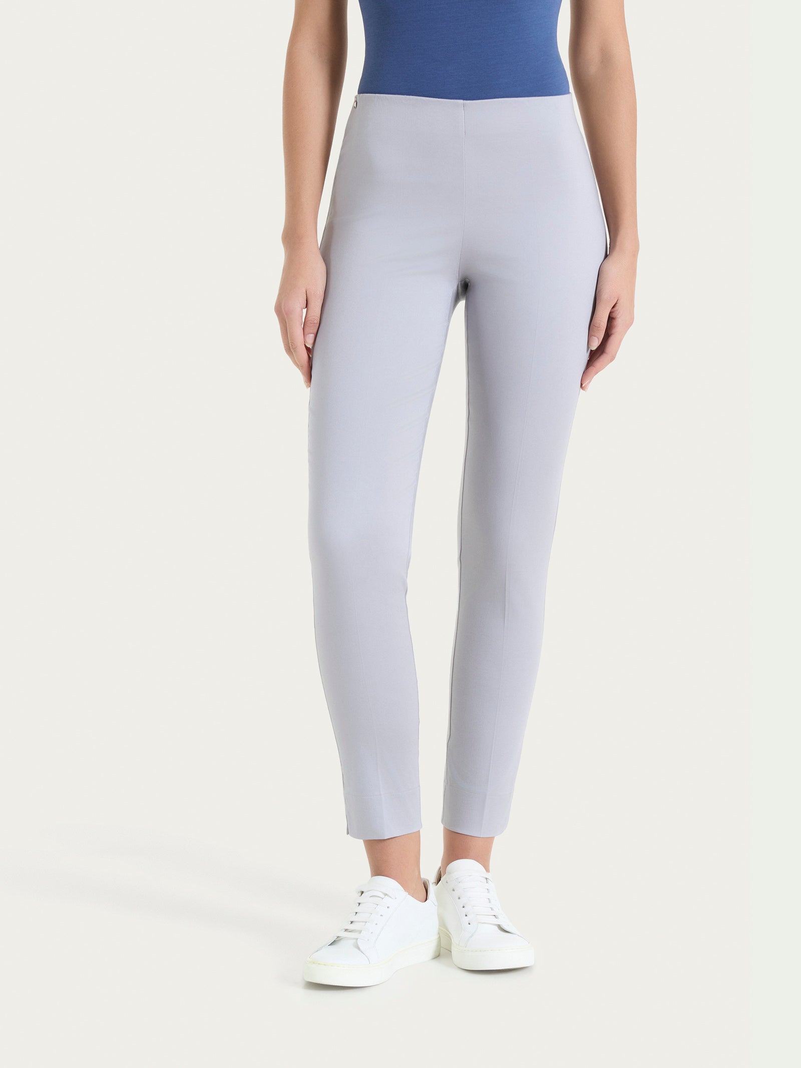 Ragno Satin Power Pantalone capri skinny Silver Sconce
