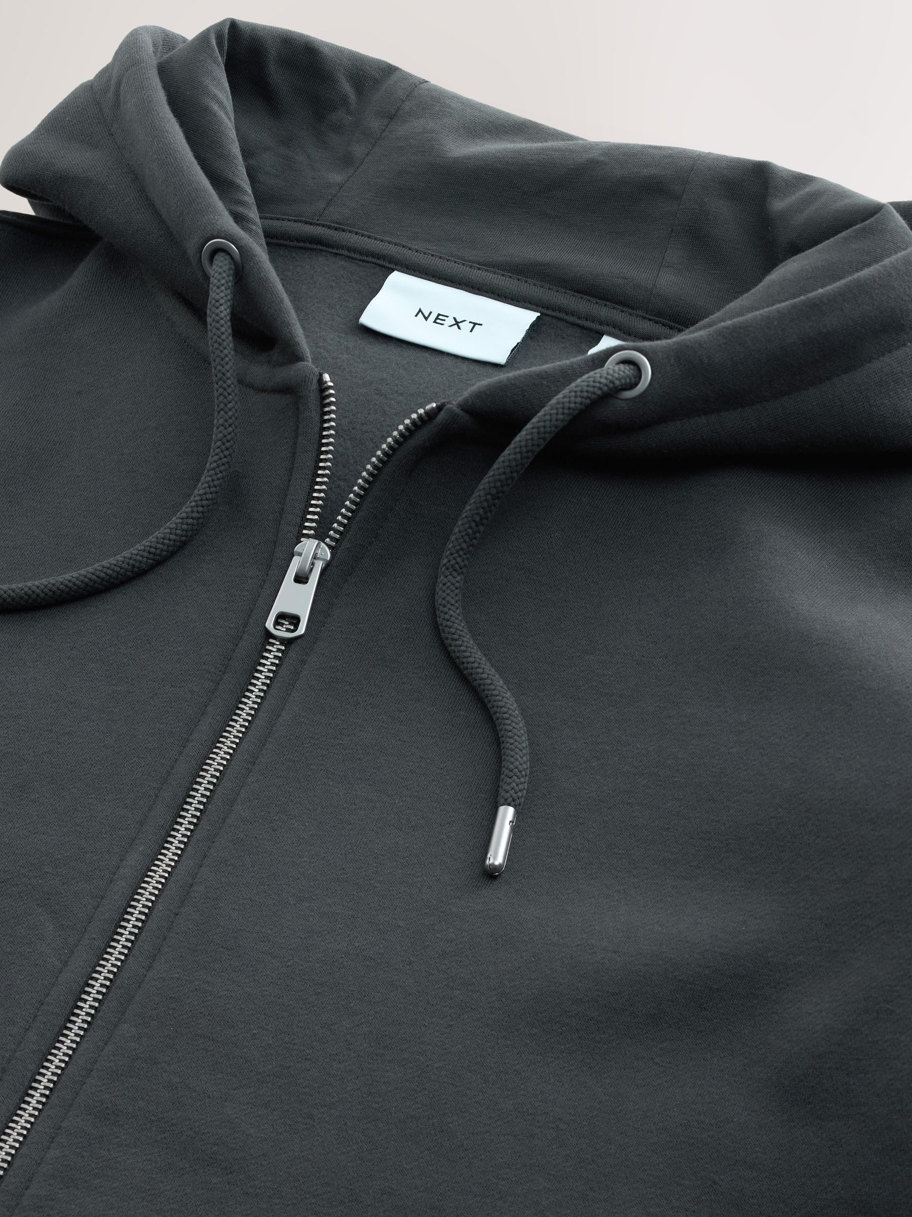 Geo Next felpa zip uomo cappuccio jersey cotone pesante