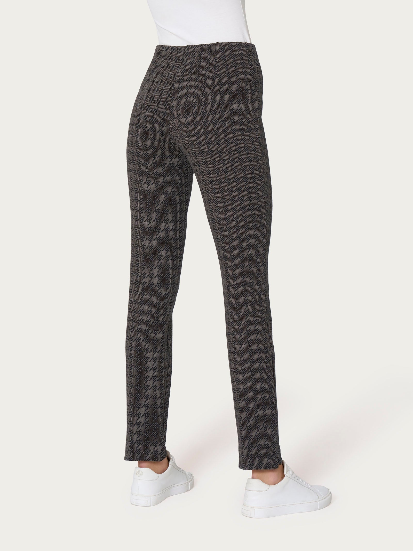 Ragno Compact pantalone sigaretta Pine Bark pied de poule