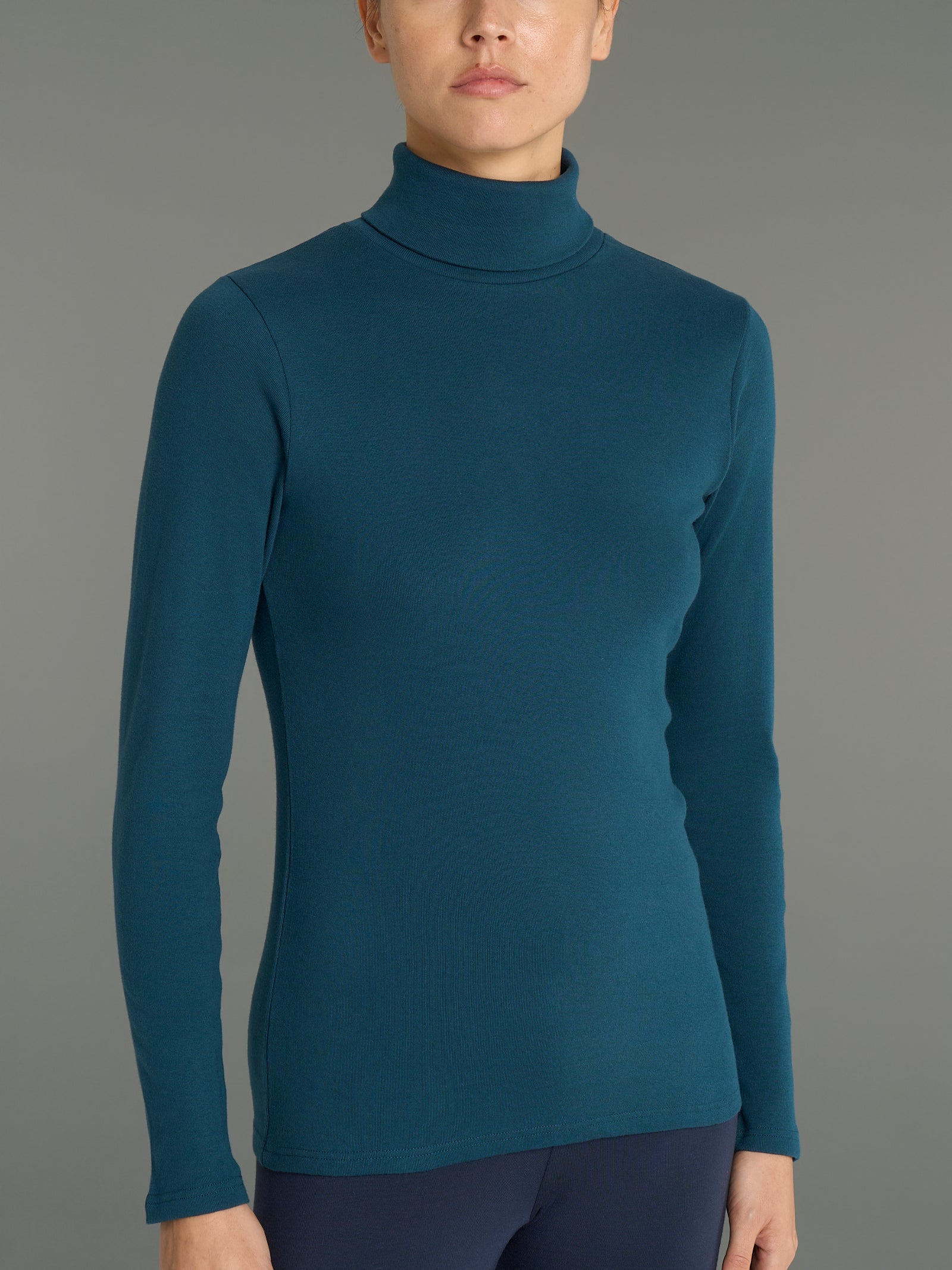 Ragno Thermo Cotton Dolcevita Manica Lunga Reflecting Pond Cotone