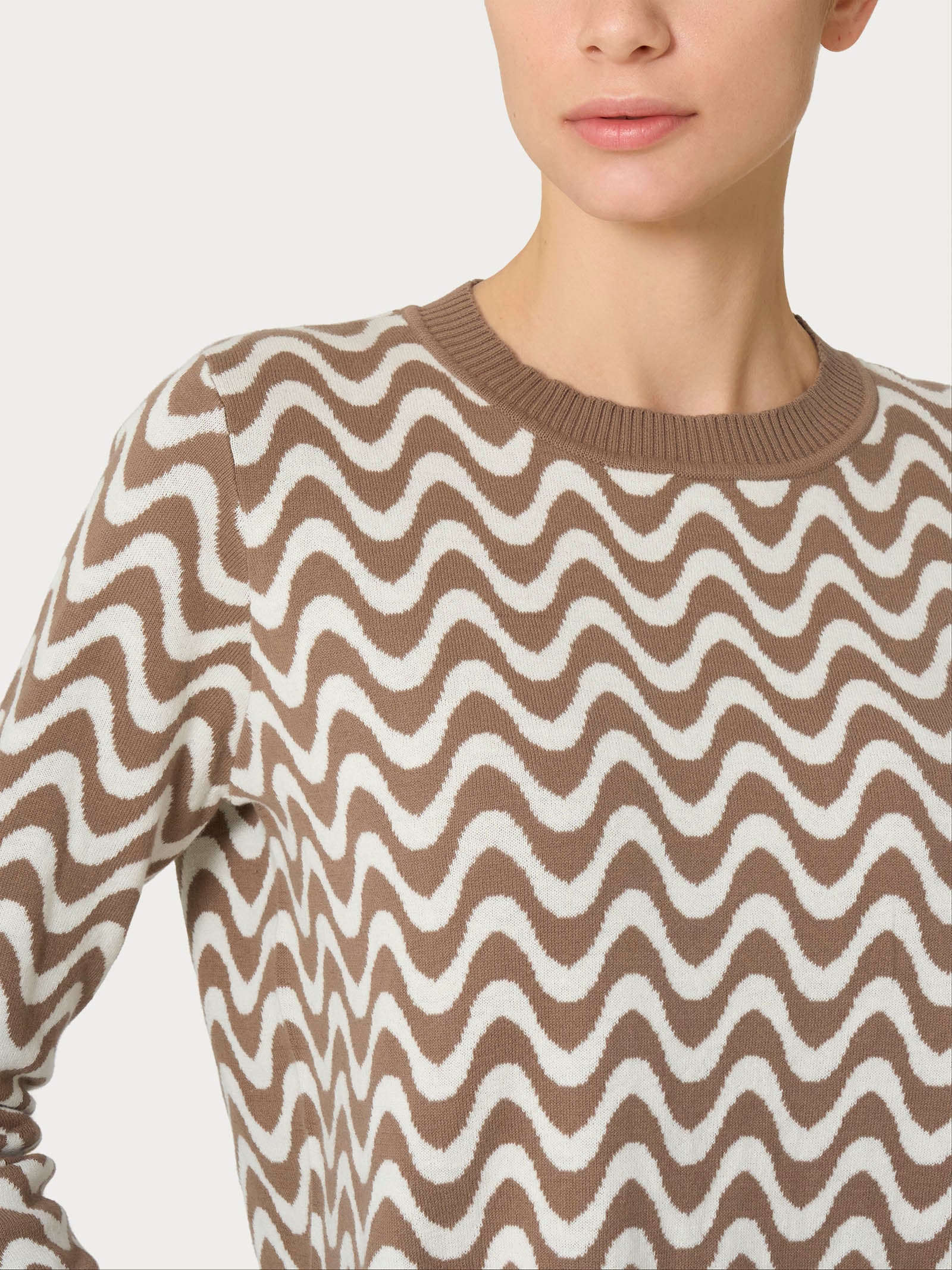 Ragno Winter Cotton Maglia Corta Girocollo Fant. Pine Bark