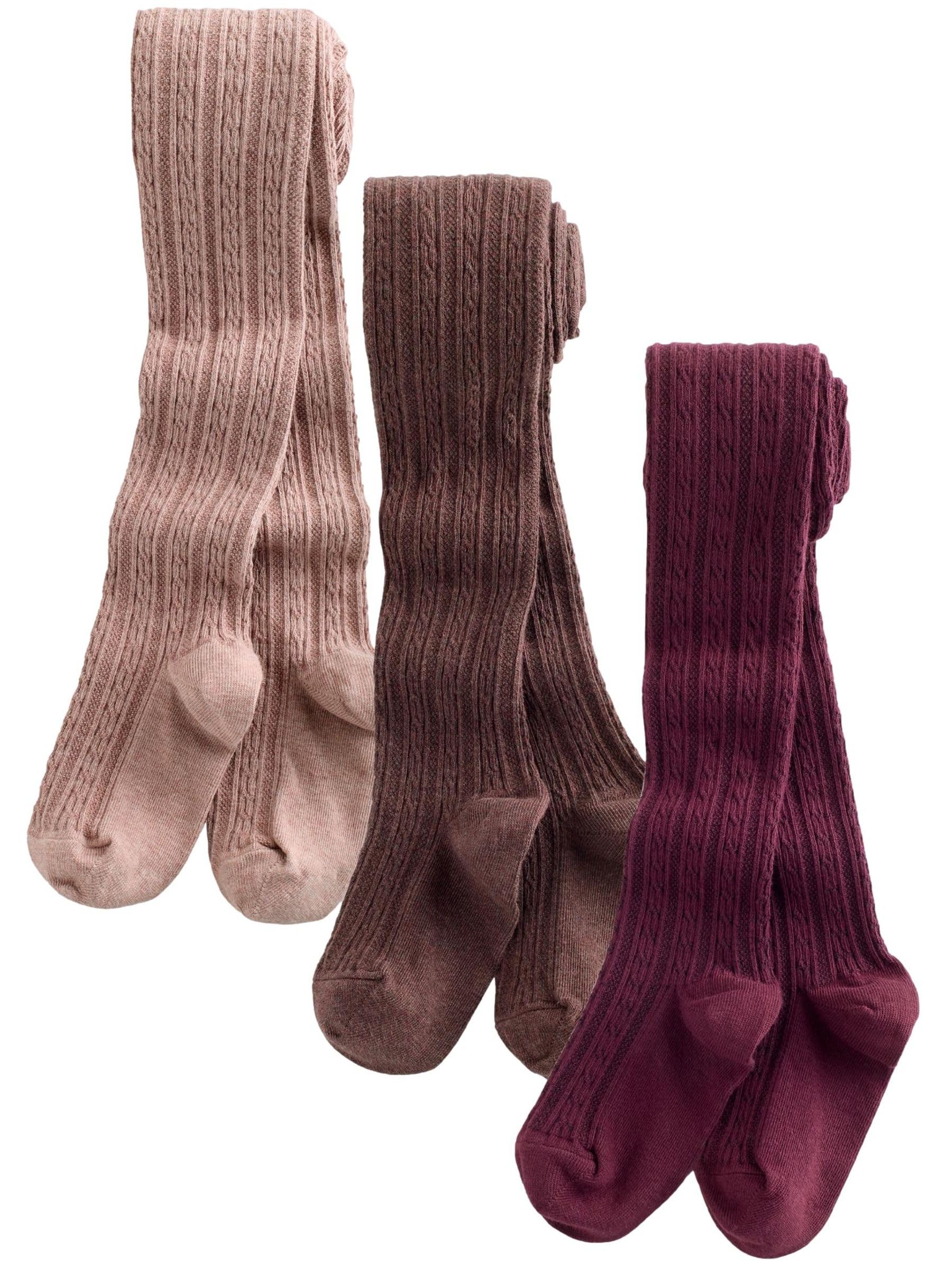 Next collant bambina trecce misto cotone 3 pezzi morbidi