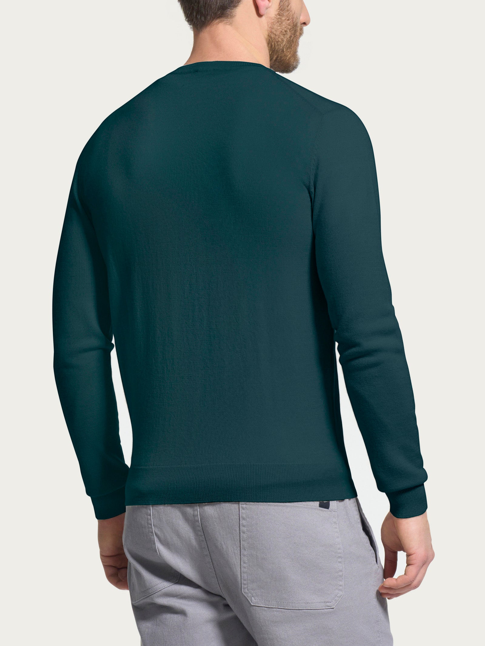Ragno Merino Soft pull girocollo maglia lana Ponderosa Pine