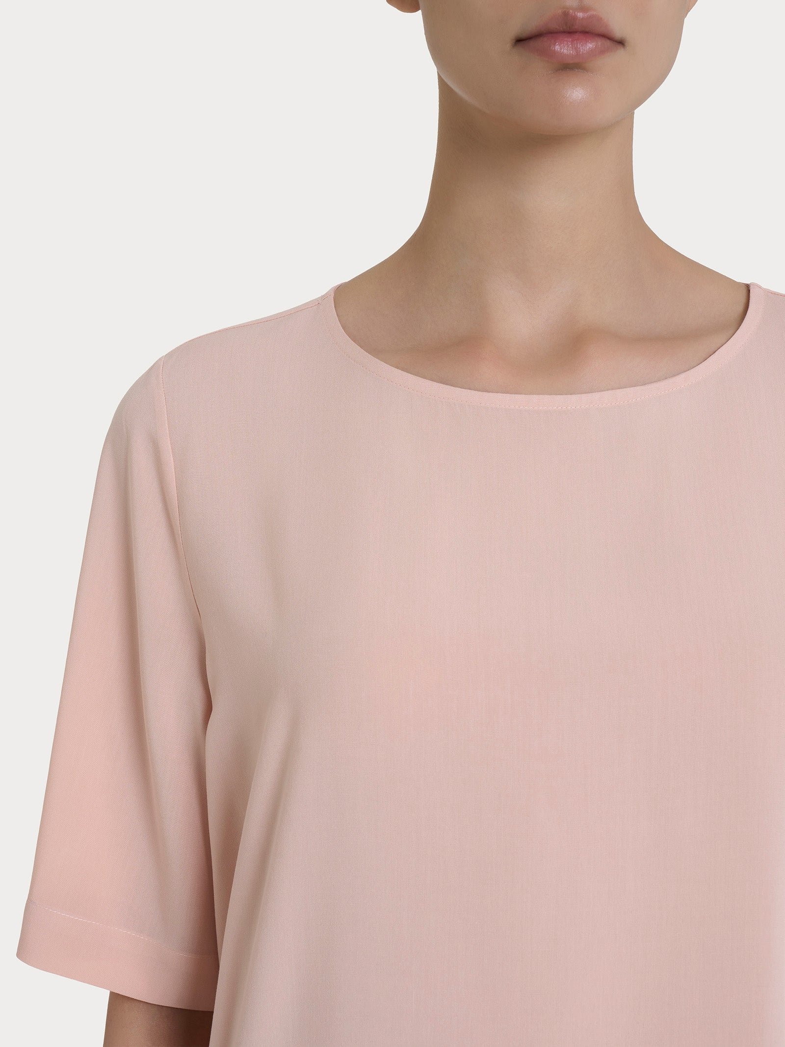 Ragno EcoSeta Blusa Manica Corta Cameo Rose viscosa