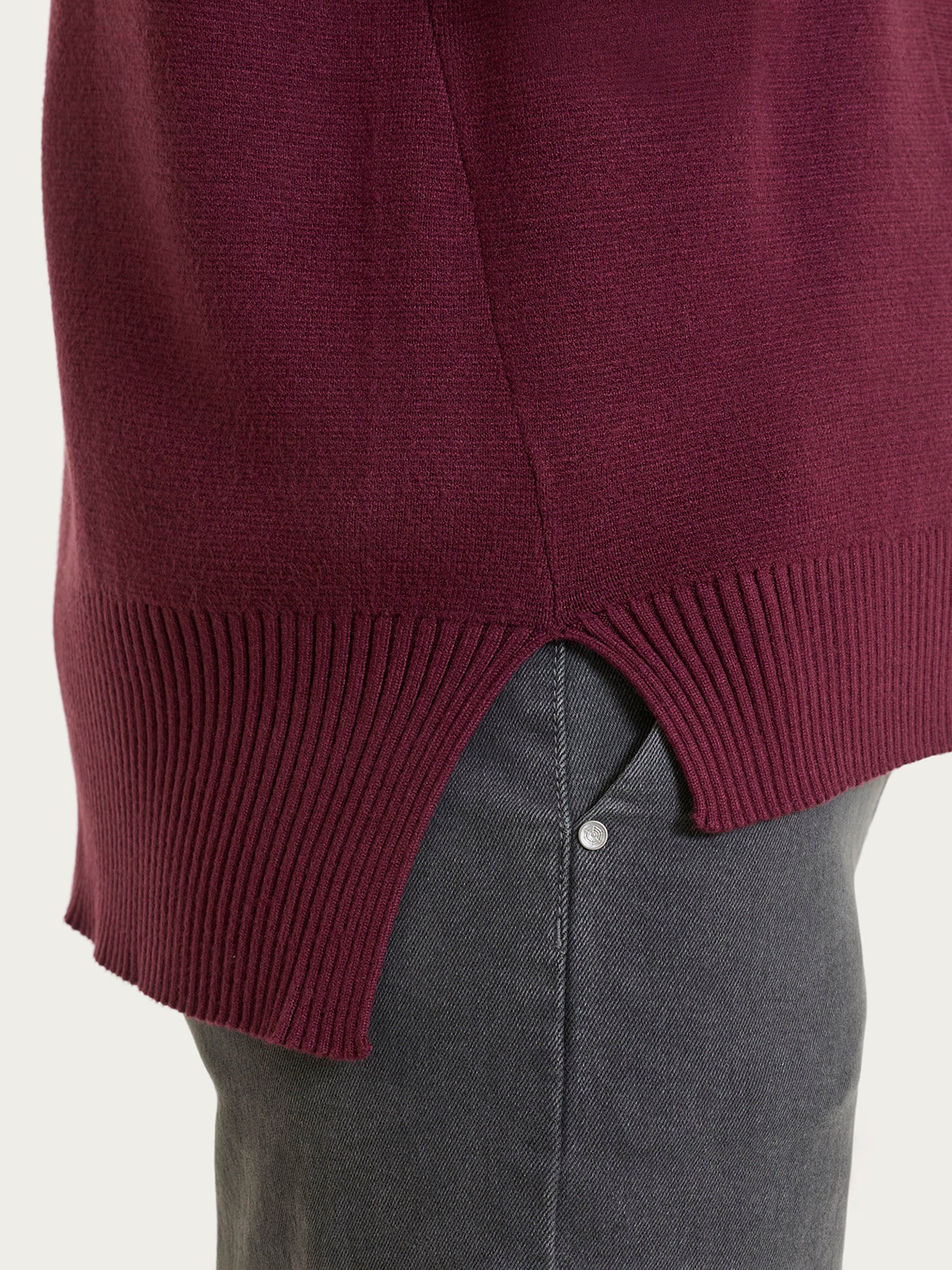 Ragno Super Soft cardigan asimmetrico bottoni Fig viscosa