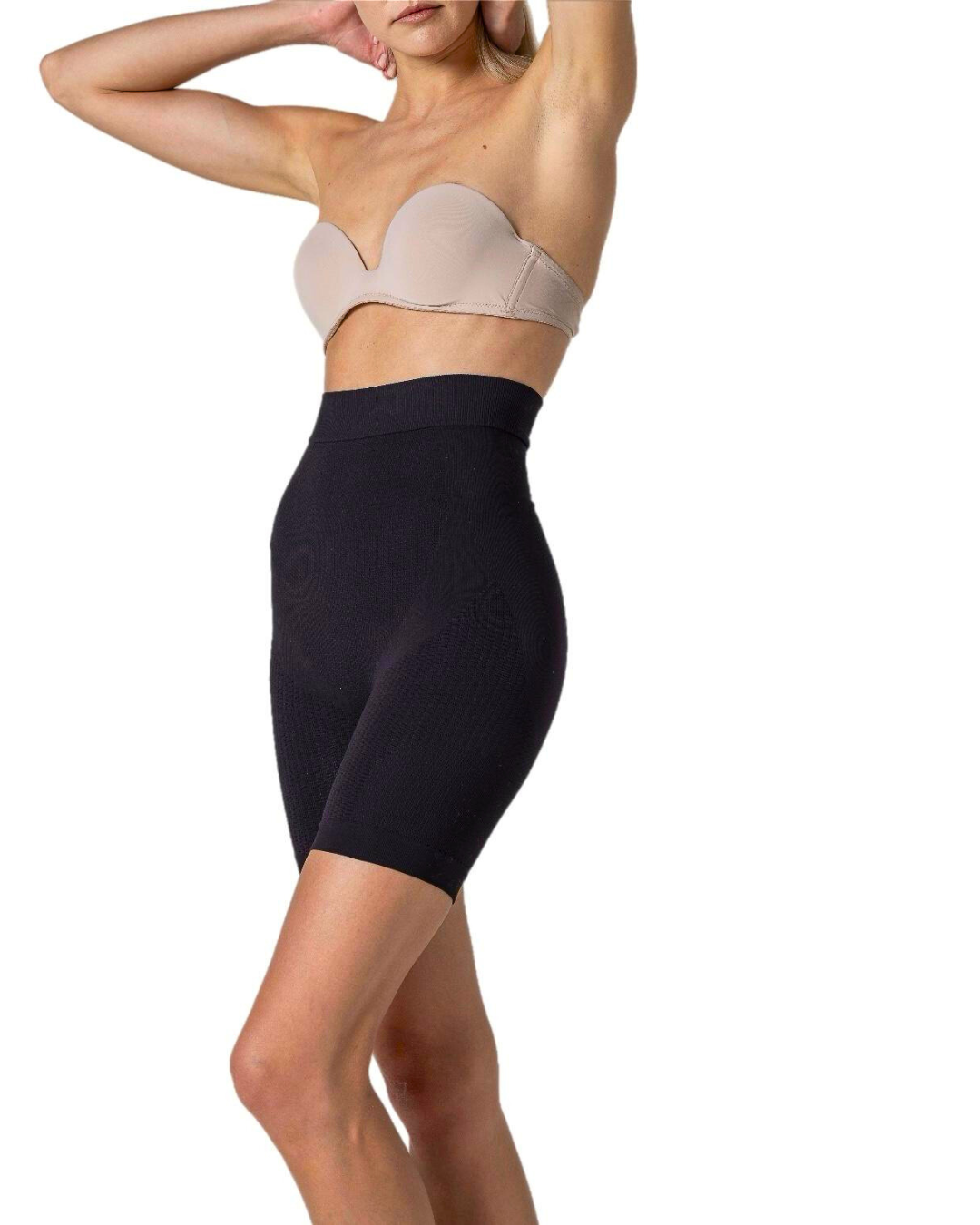 SlimCell Shapewear Mini Shorts mezza coscia marrone