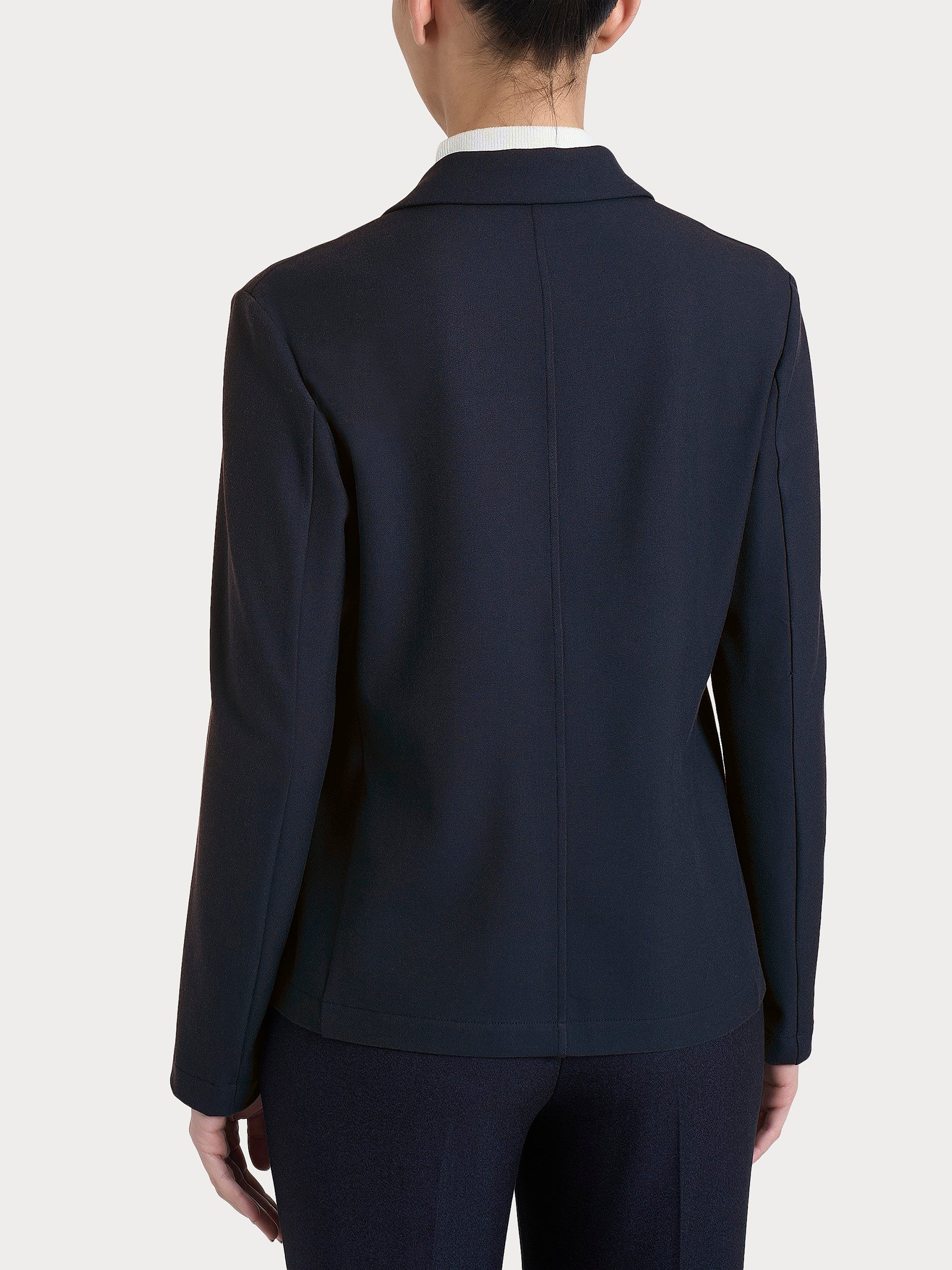 Ragno Compact Blazer Doppio Petto giacca blu melange