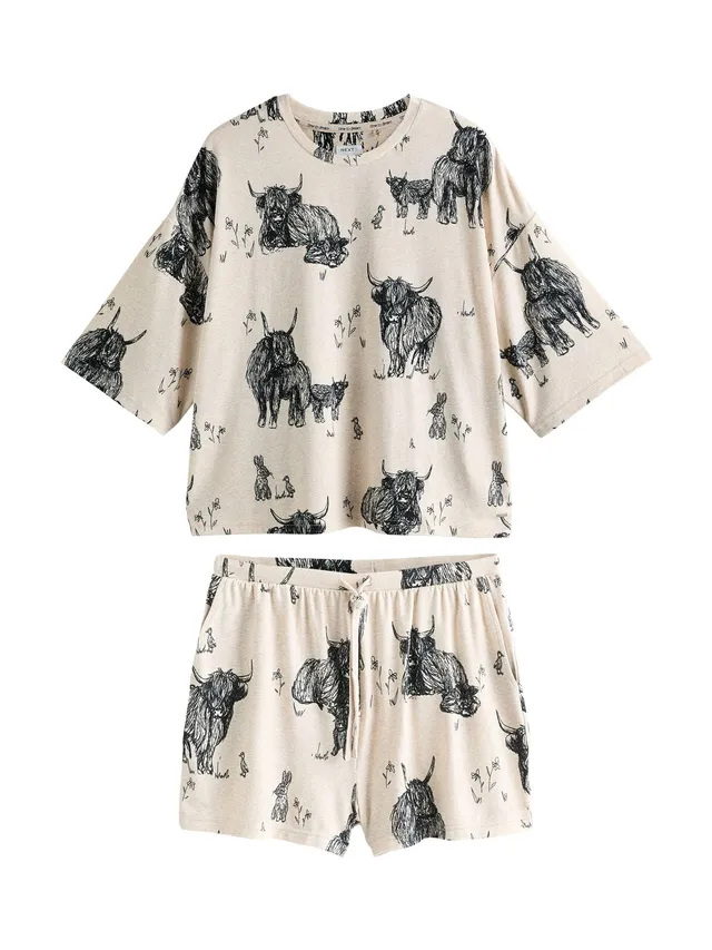 Geo Next pigiama donna corto con shorts taglia M comodo