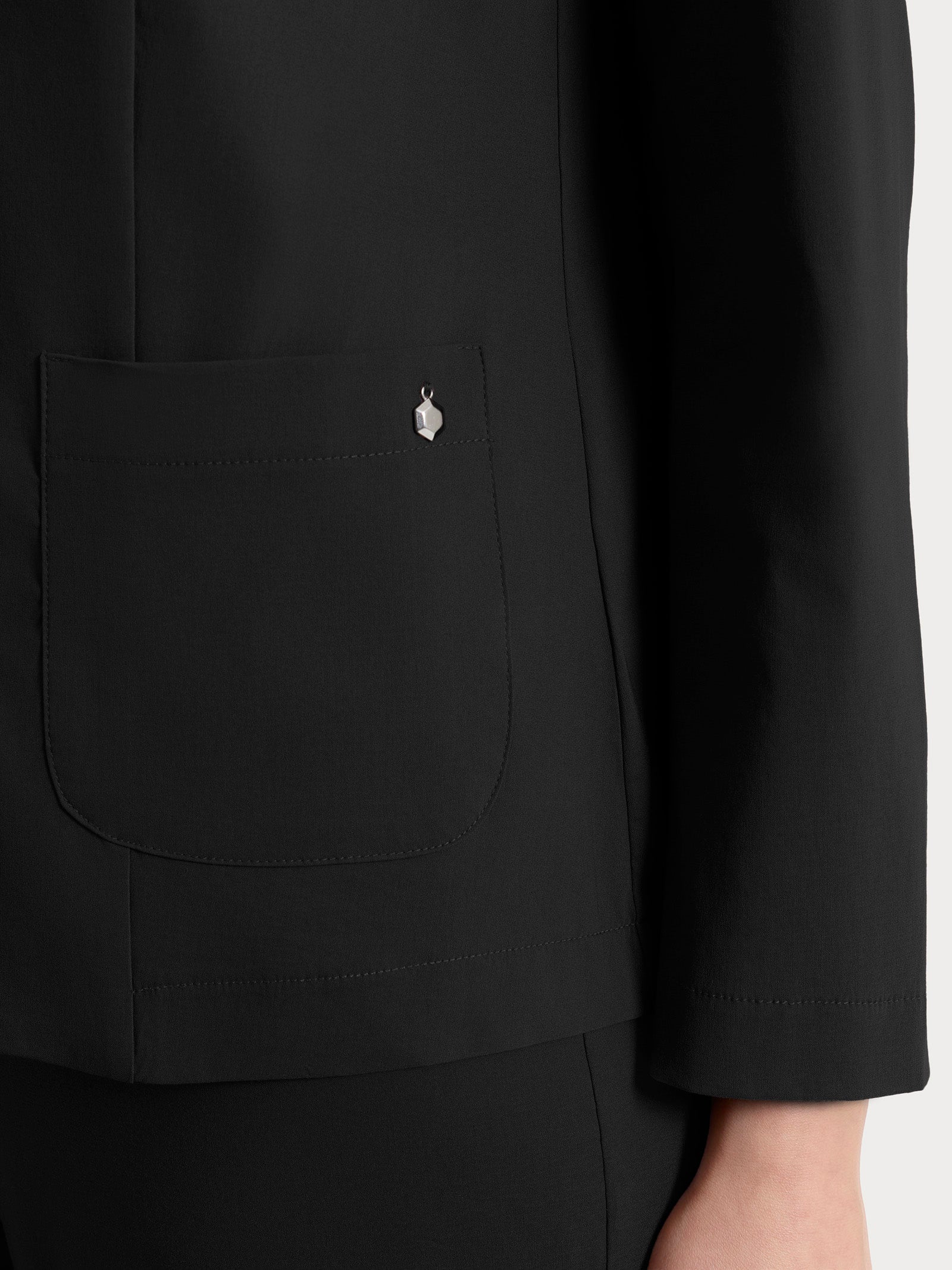 Ragno Super Fresh Blazer Due Bottoni Nero Cotone