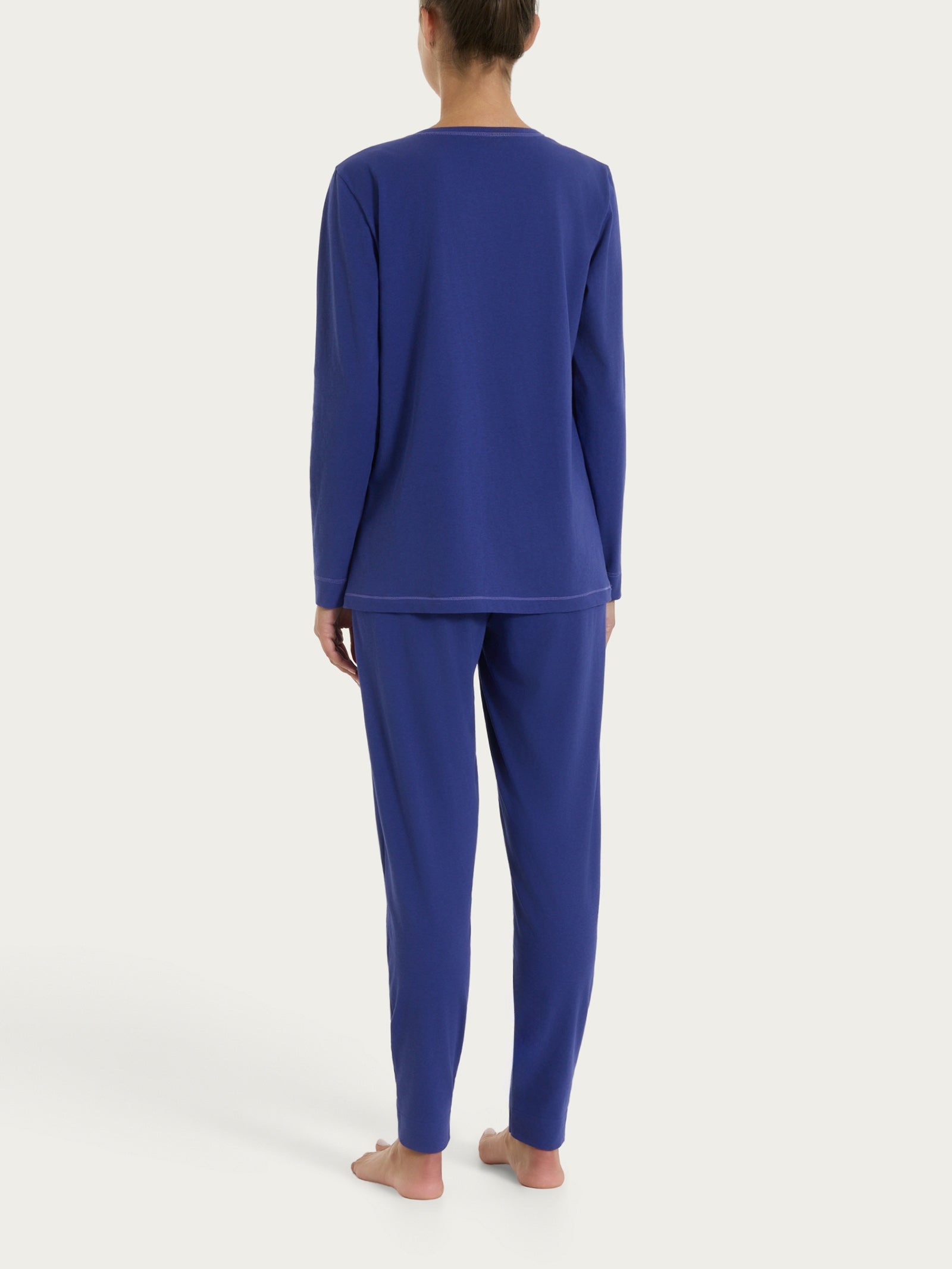 Ragno Jersey Cotone pigiama lungo girocollo navy blue