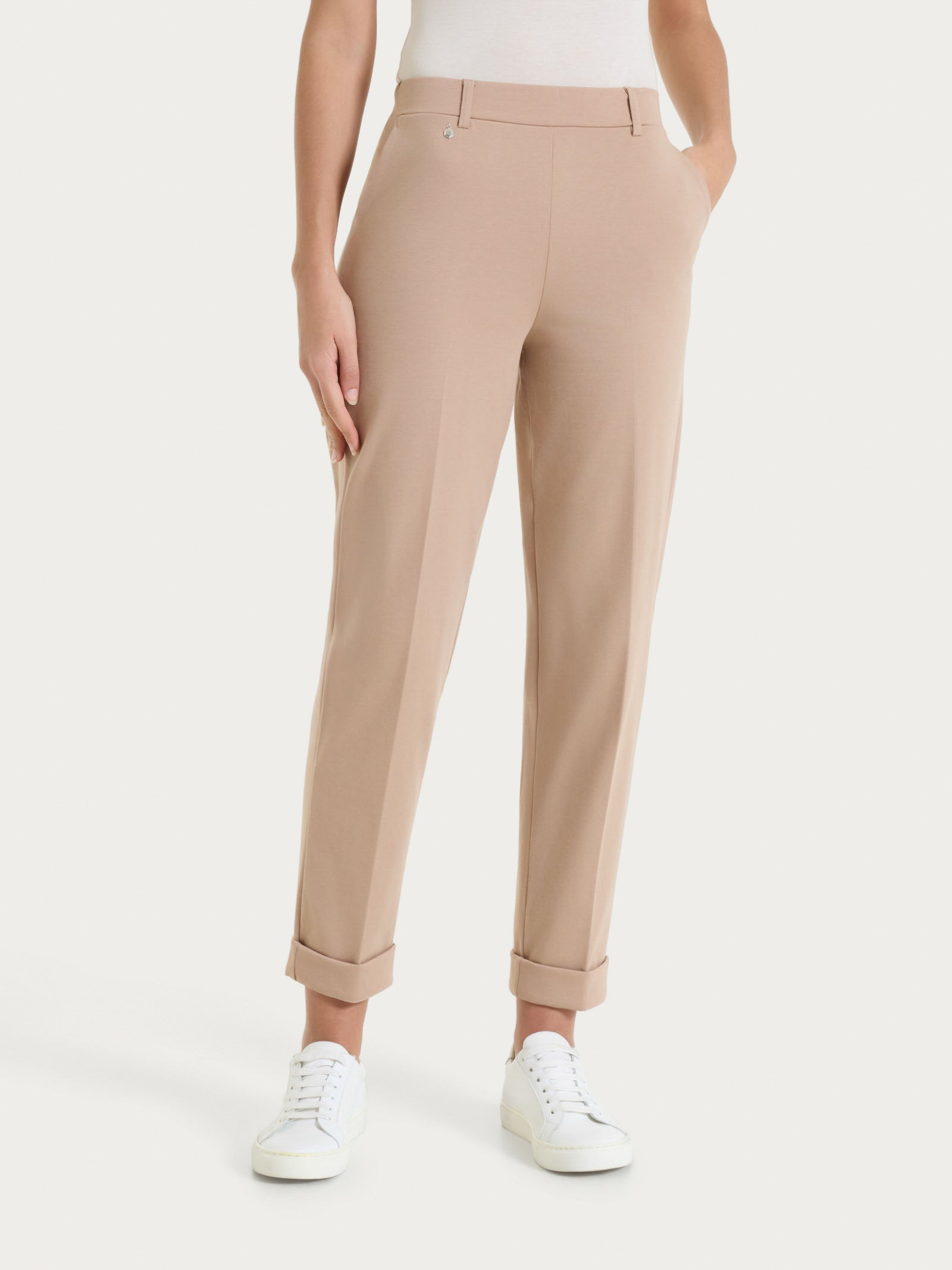 Ragno Compact Light pantalone carota Warm Taupe