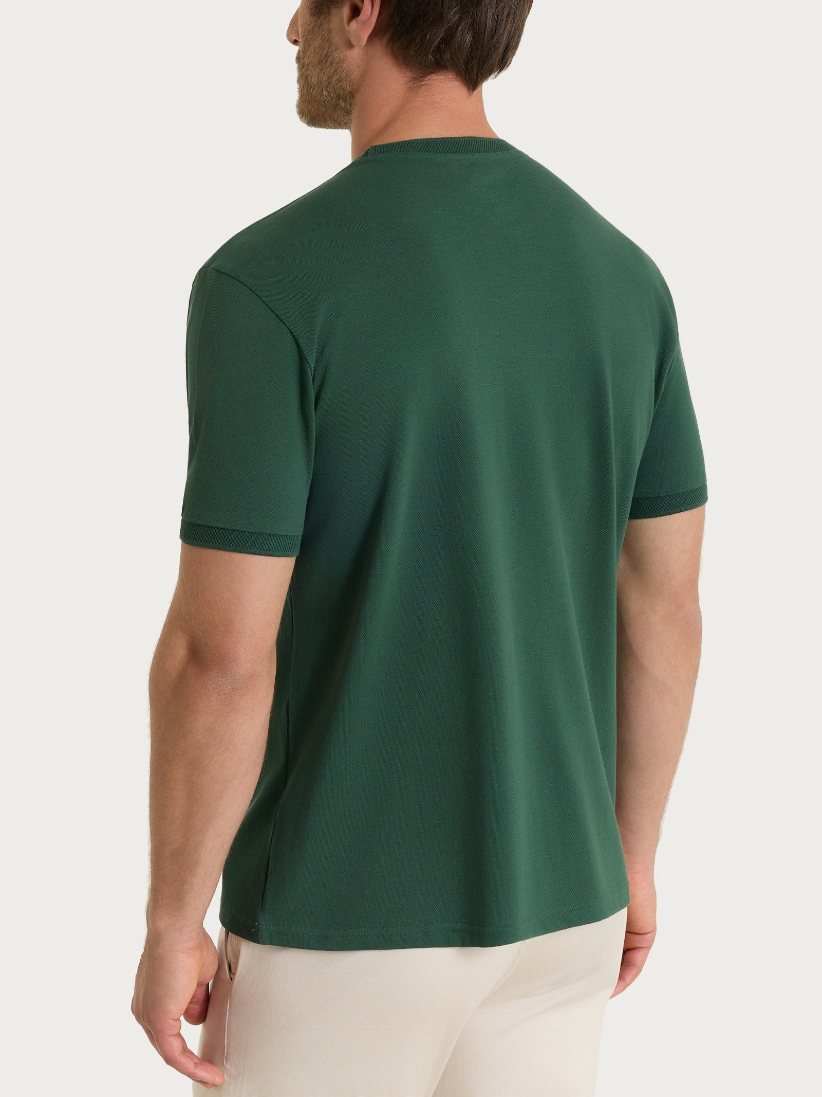 Ragno Four Seasons T-shirt girocollo Pineneedle puro cotone