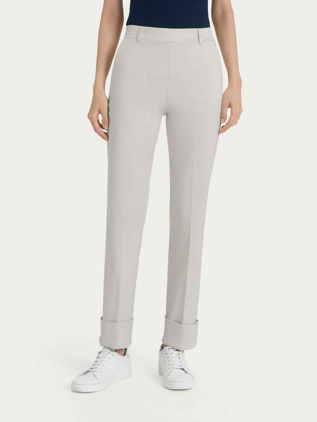 Ragno Satin Power Pantaloni dritti Dawn Blue eleganti