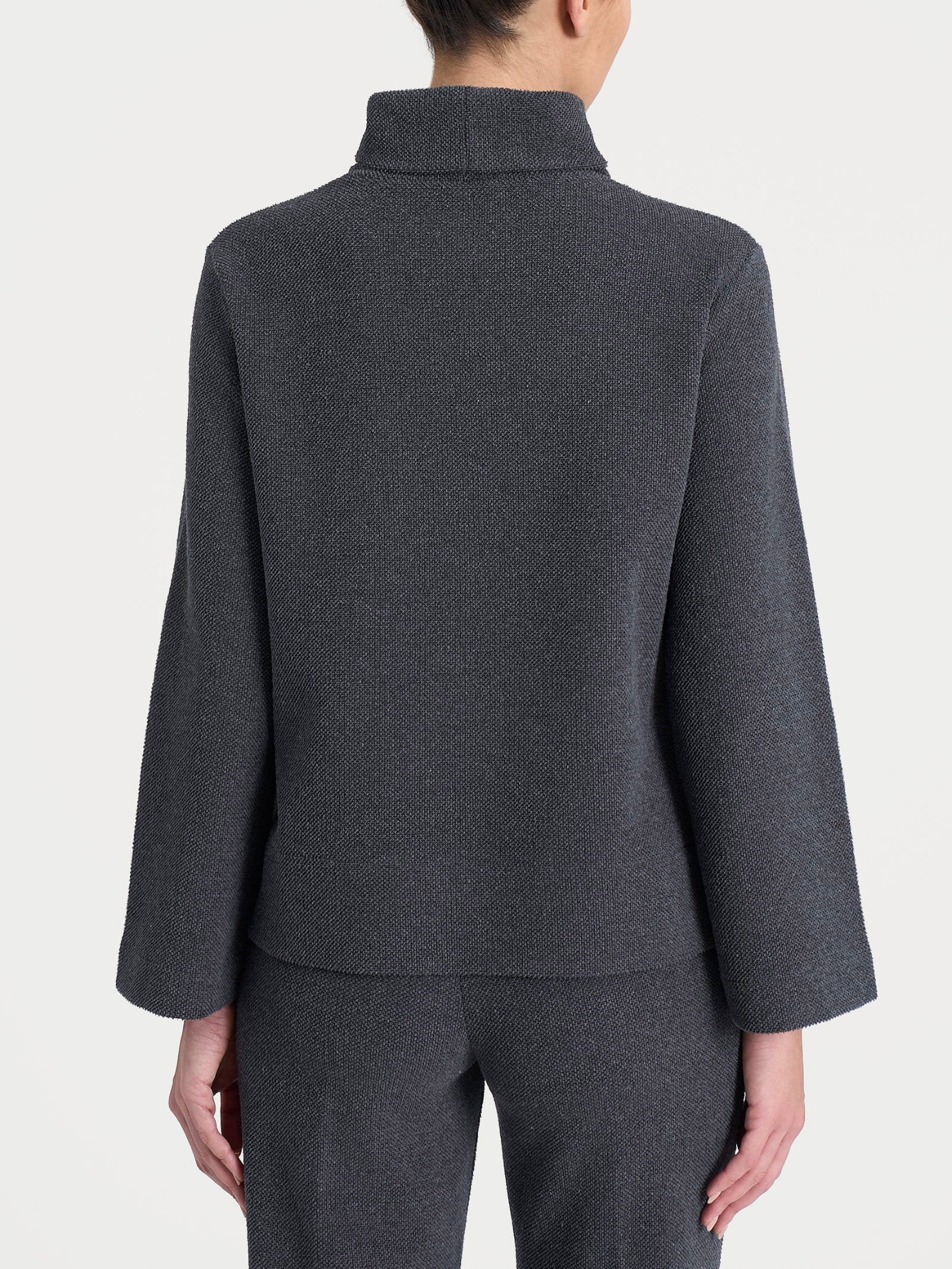 Ragno Relaxed Wardrobe Felpa Collo Ciambella Ardesia Mel. calda