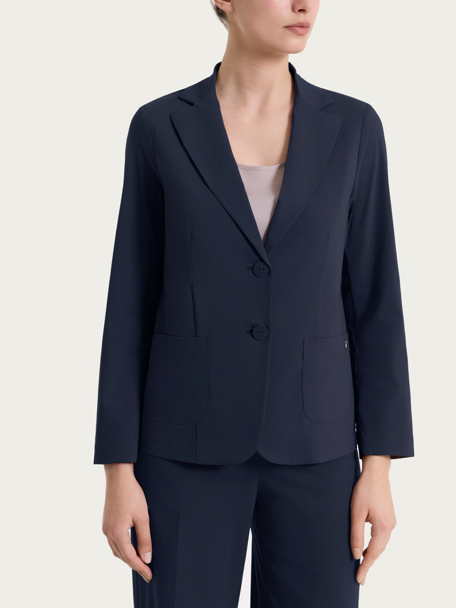 Ragno Super Fresh Blazer Due Bottoni Bleu in cotone