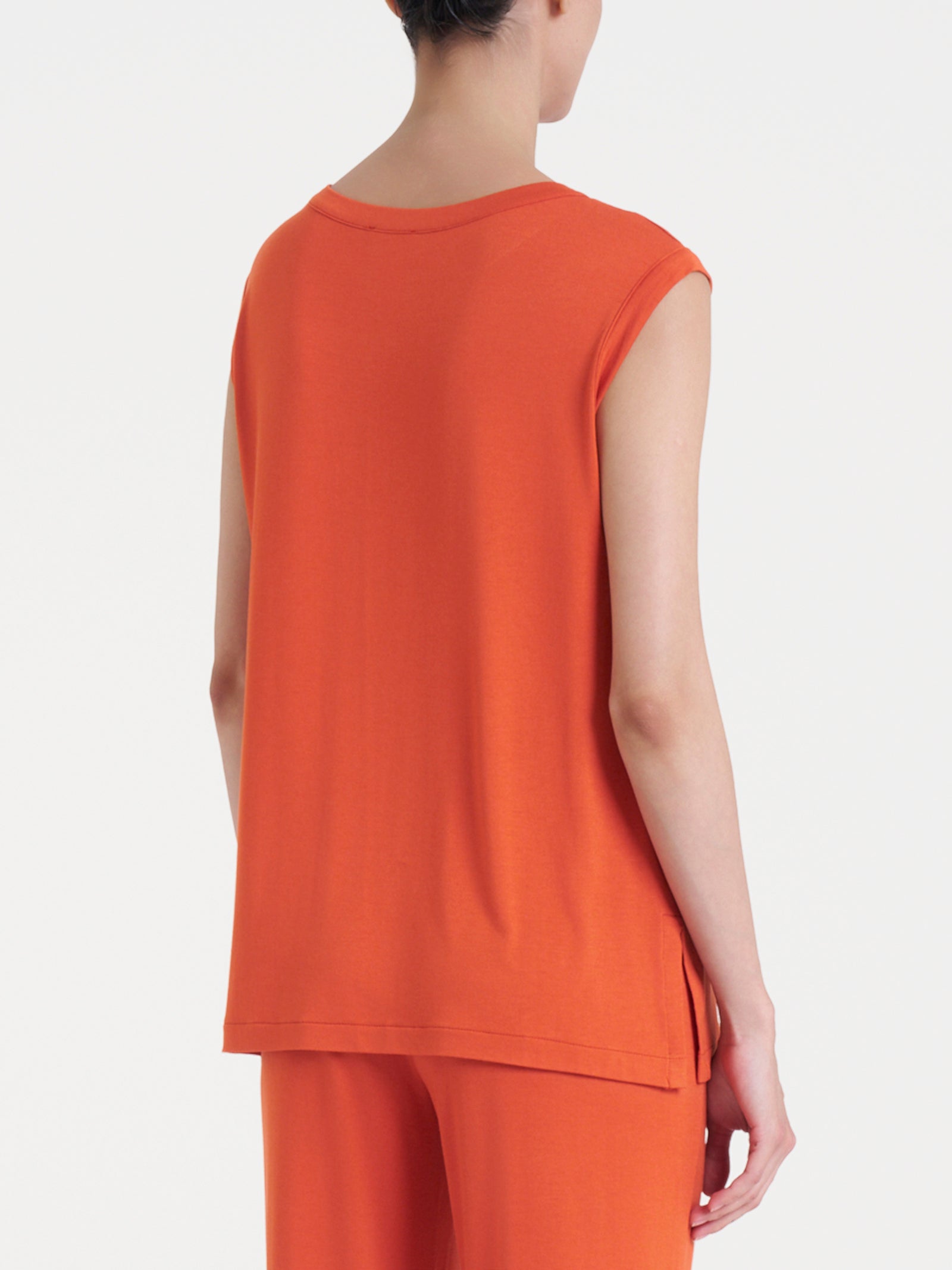 Ragno Viscosa Summer Top Scollo Goccia Spice Route fresco
