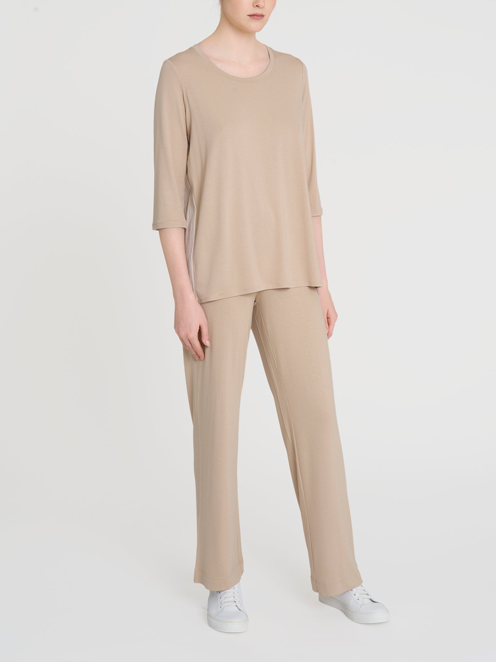 Ragno Girocollo maglia manica 3/4 marrone Irish Cream
