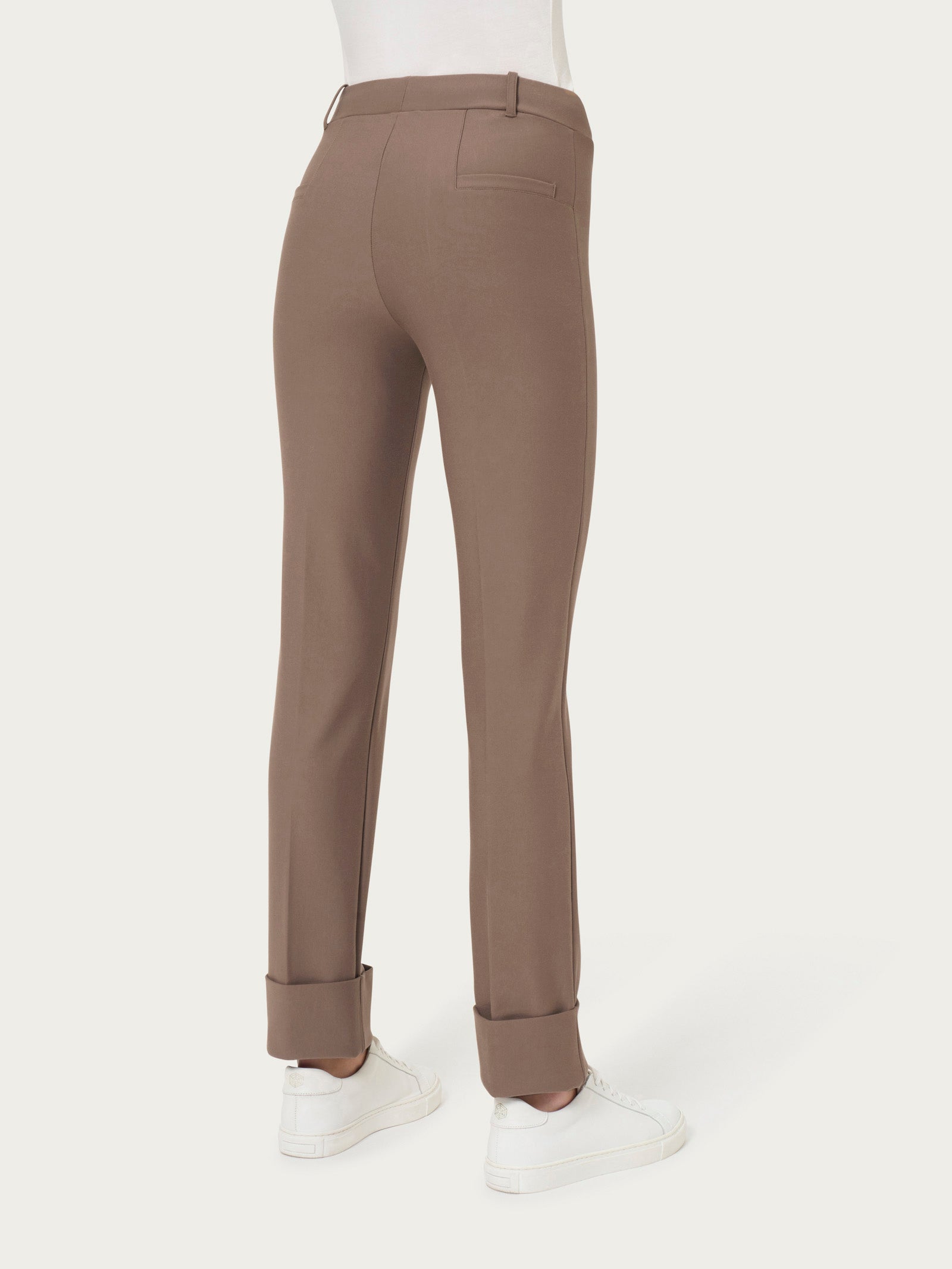 Ragno Compact Pantalone slim dritto Pine Bark elasticizzato