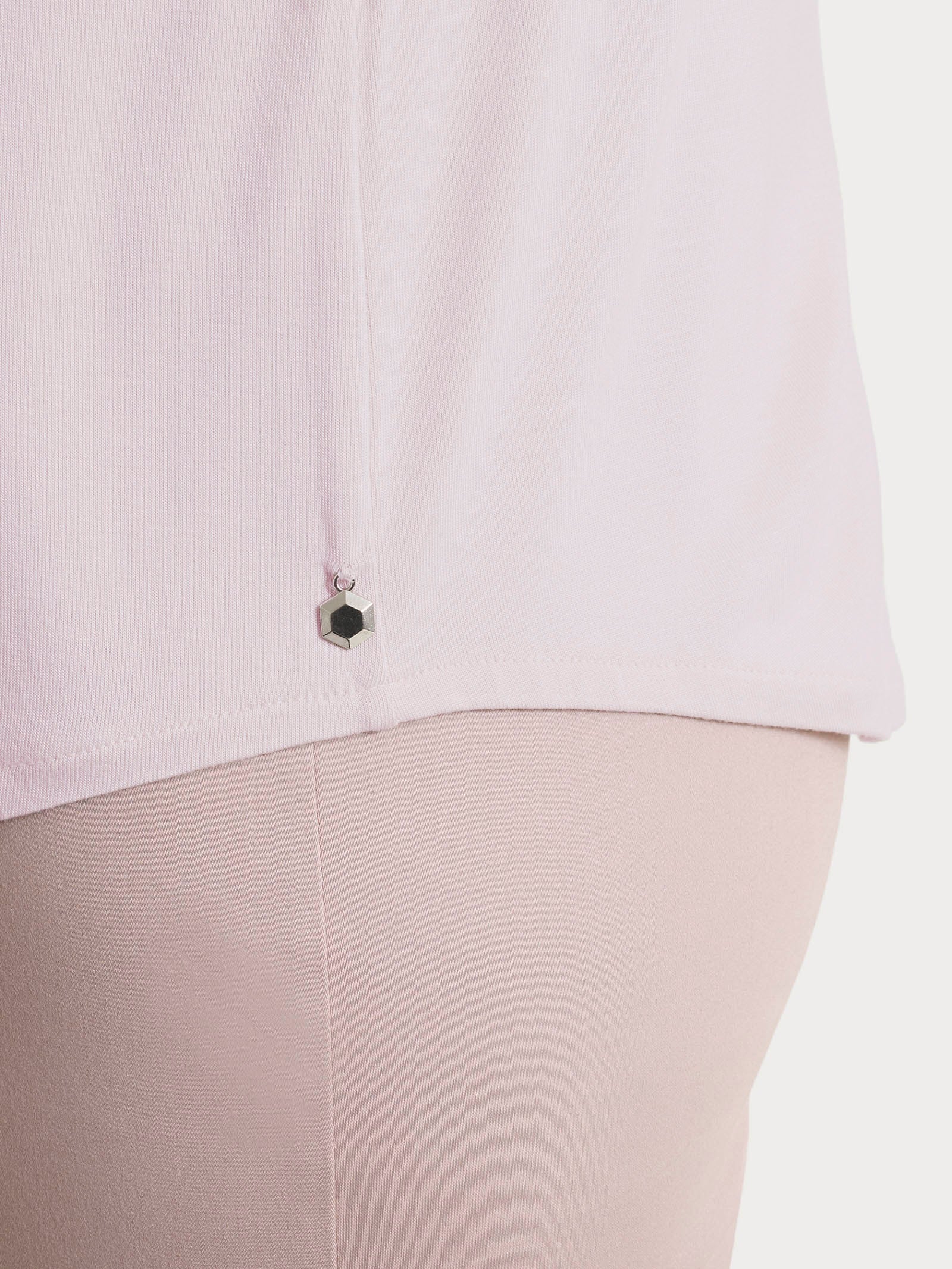 Ragno Viscosa Summer maglietta scollo V Pale Lilac viscosa