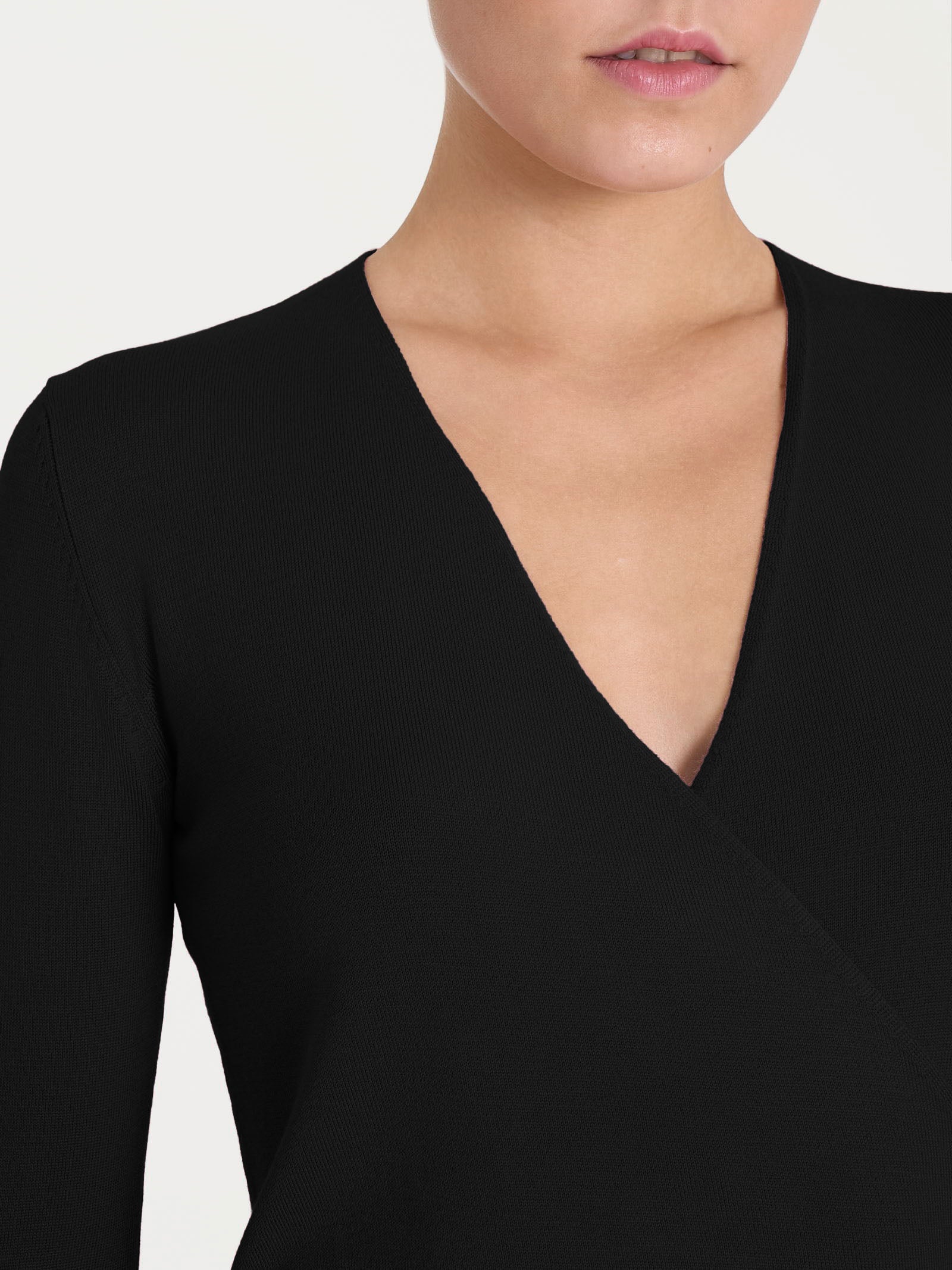 Ragno Four Seasons Portafoglio Maglia Nero scollo a V