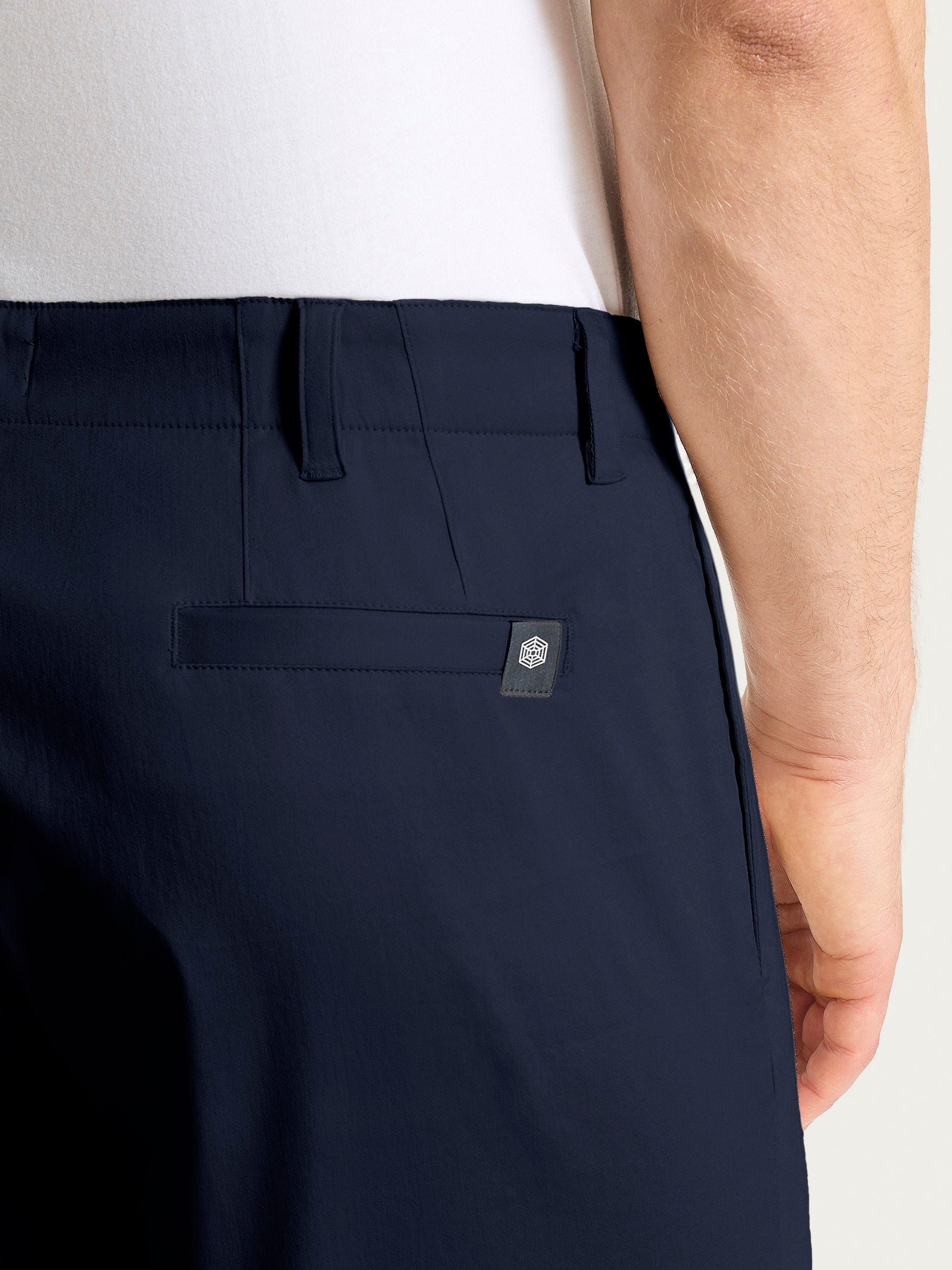 Ragno Satin Power Bermuda uomo Bleu cotone elasticizzato