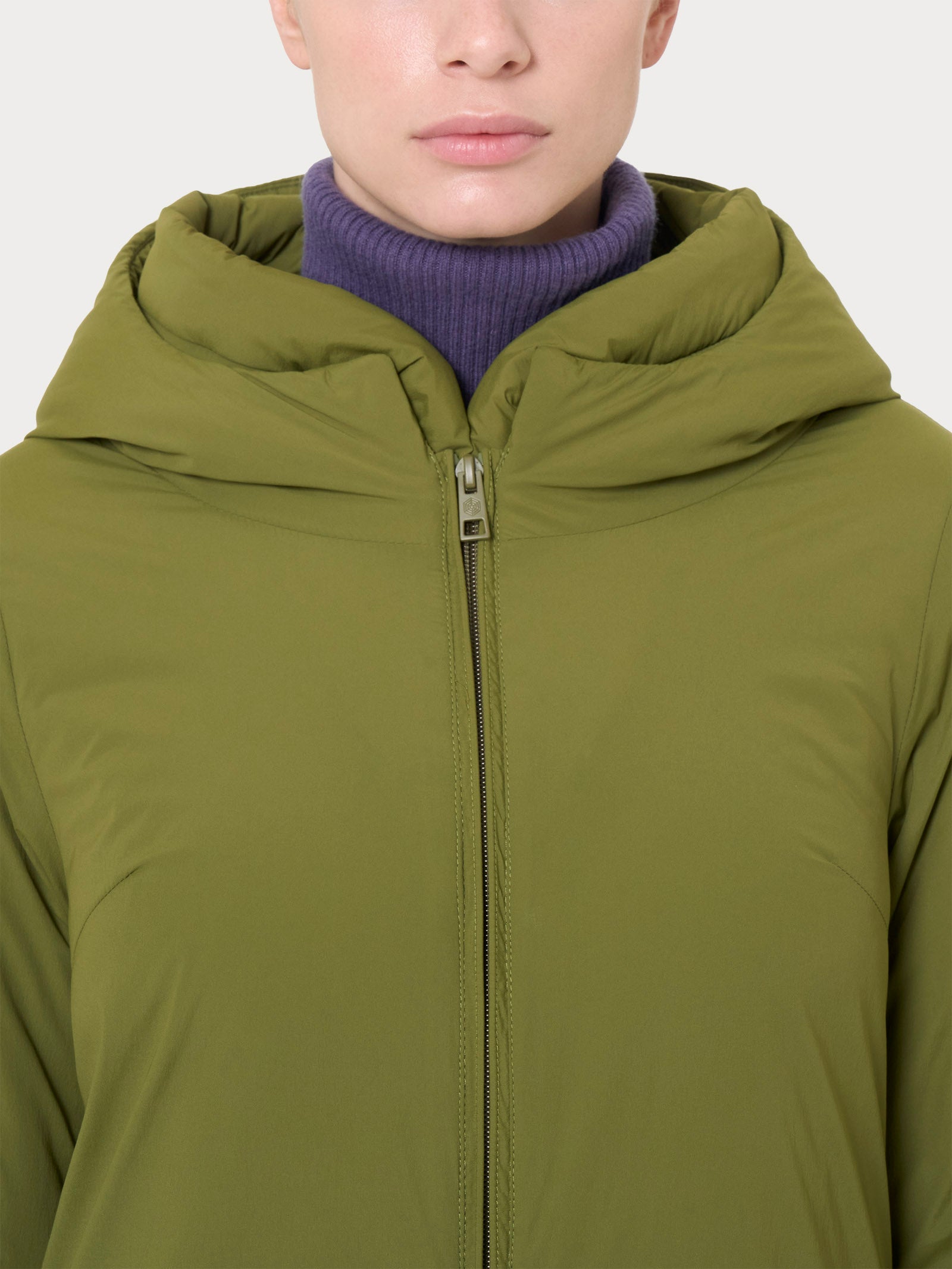 Ragno Piumerino 150 Cappotto con Cappuccio Sphagnum Lana