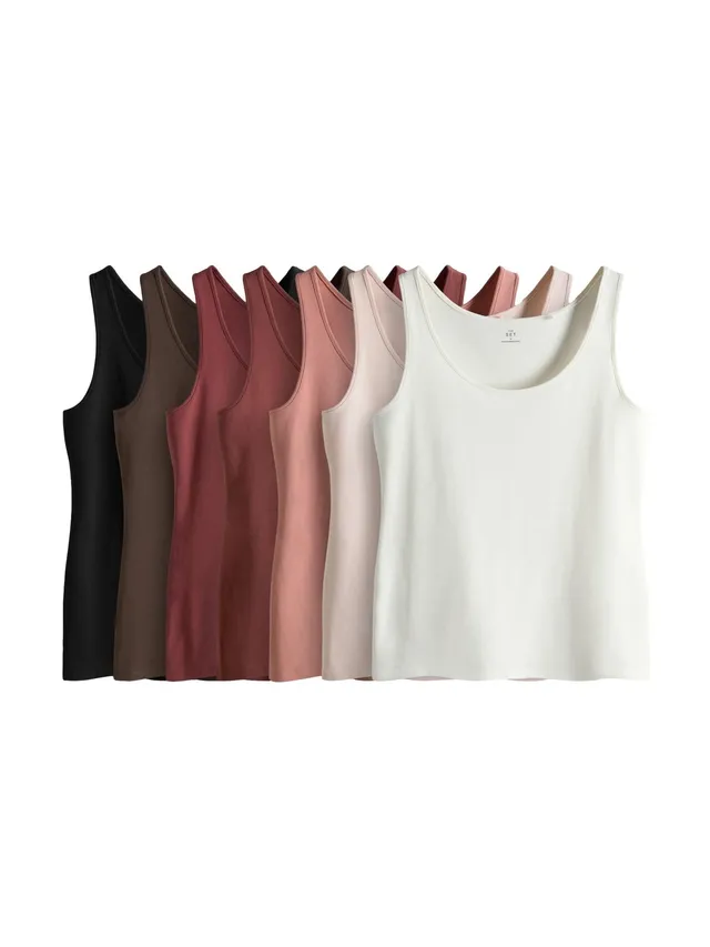 Geo Next The Set canotta rotonda donna confezione 7 pezzi maglia