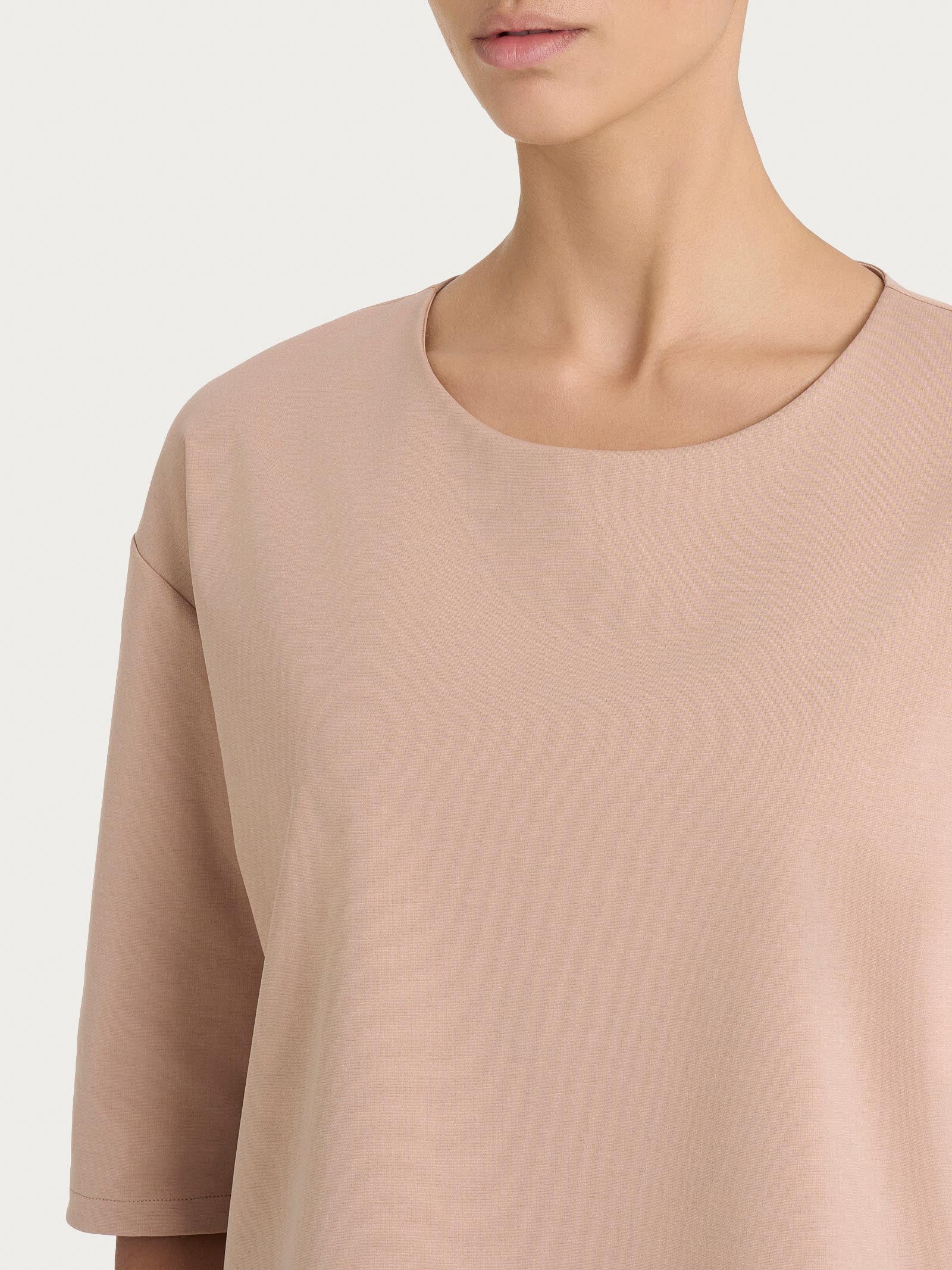 Ragno Compact Light maglia girocollo manica 3/4 warm taupe