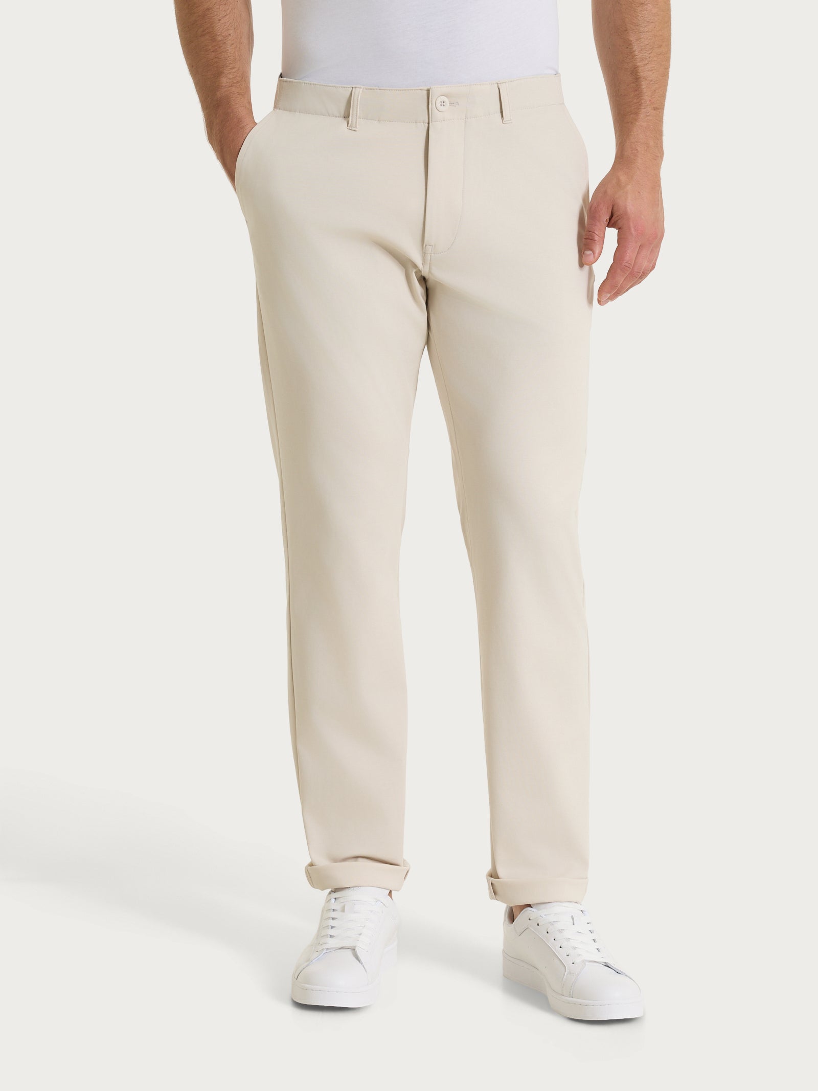 Ragno Compact Light chino uomo champignon elastico