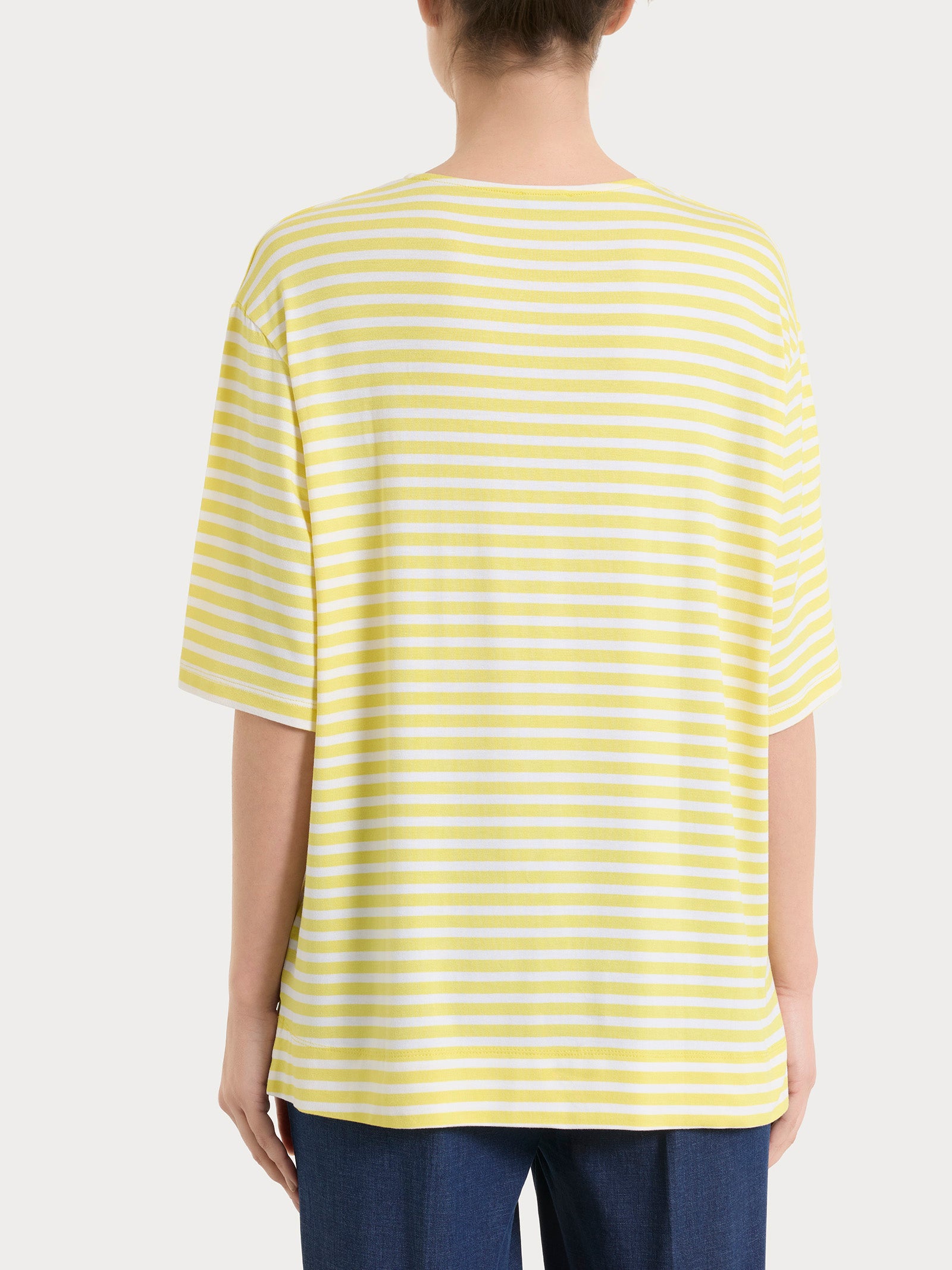 Ragno Perfetta Revolution maglietta boxy a righe Acacia fresca