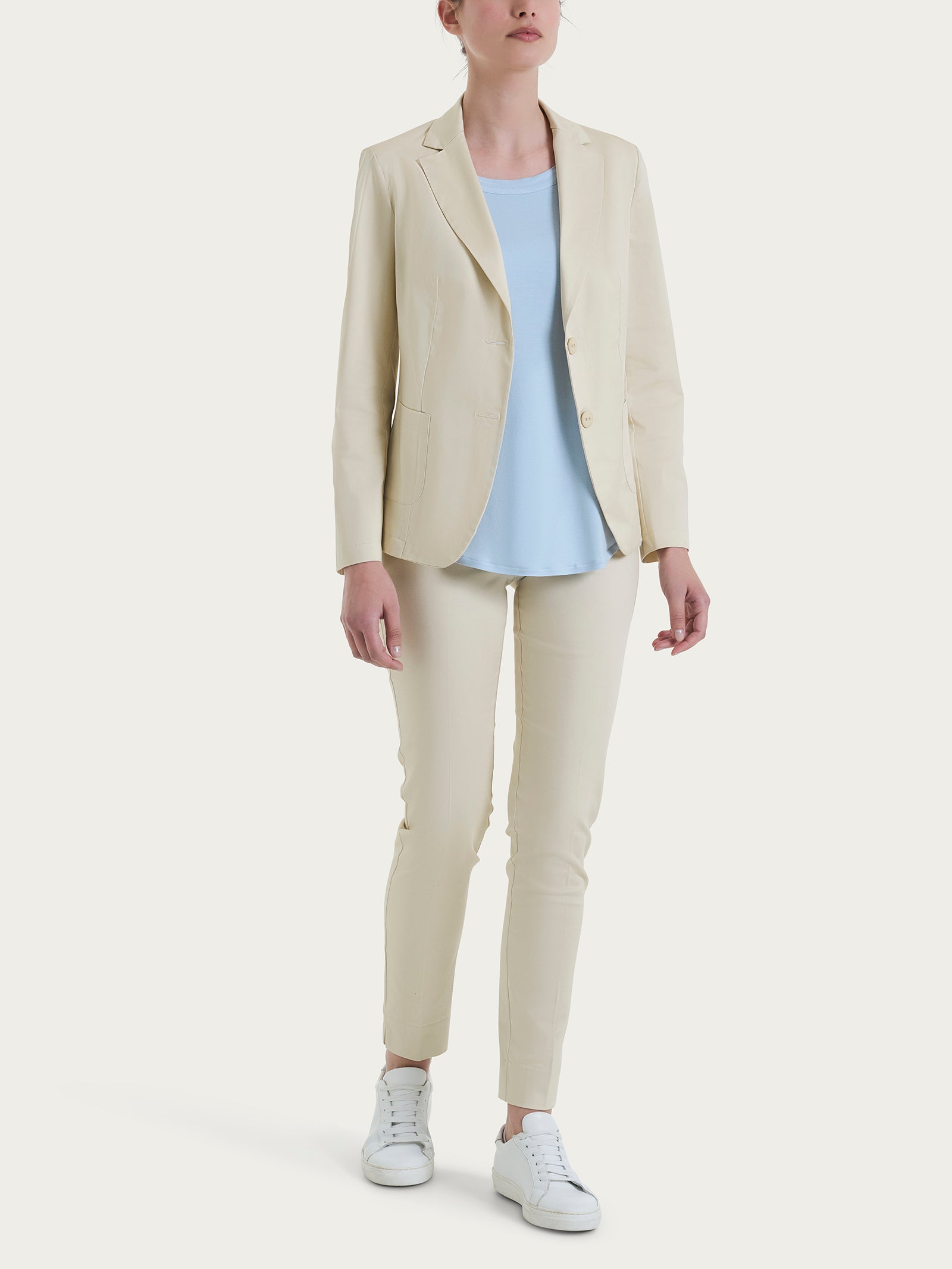 Ragno Blazer Due Bottoni Satin Power Wood Ash Regular
