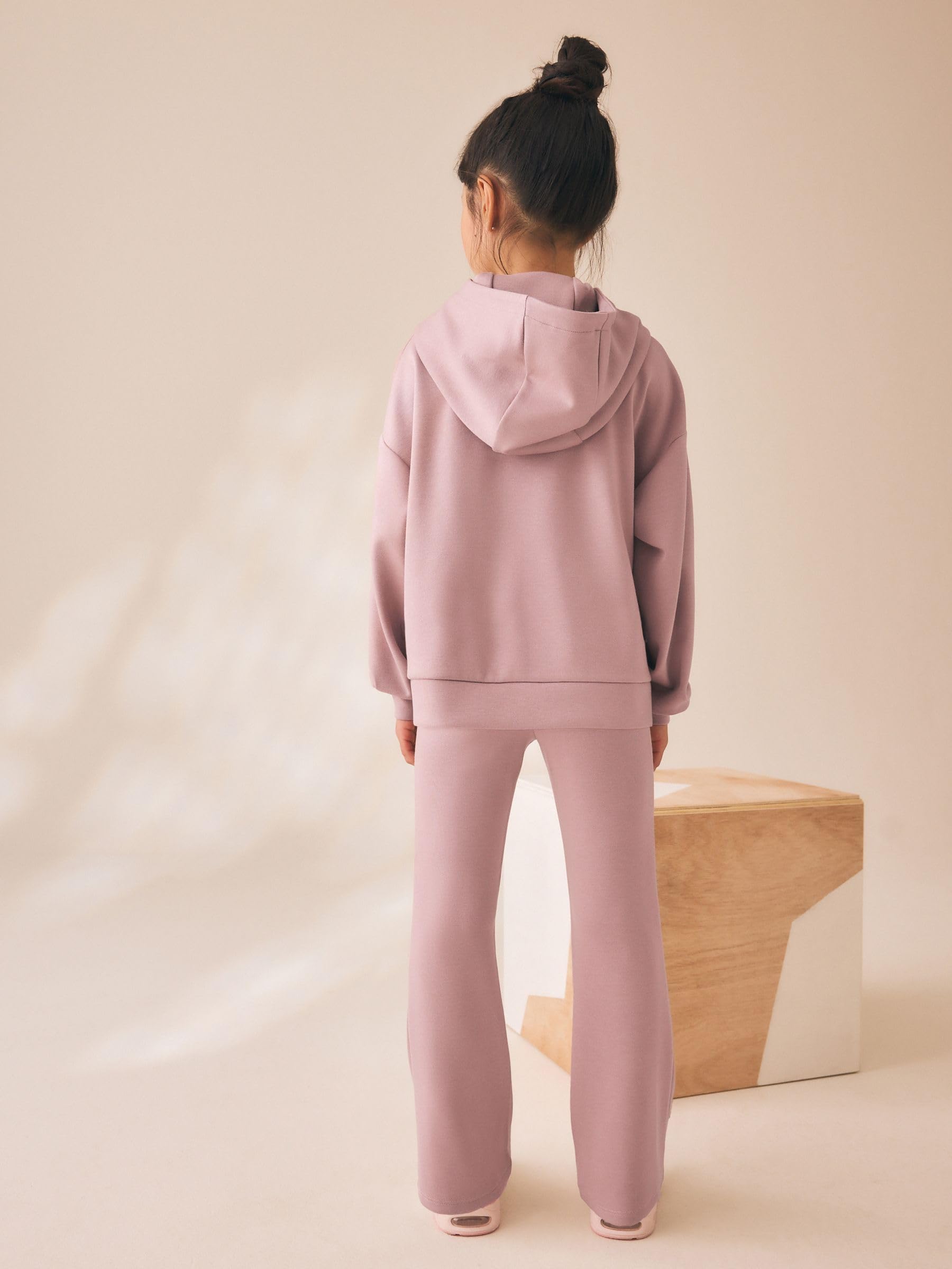 Next completo hoodie pantaloni bambina scampanato